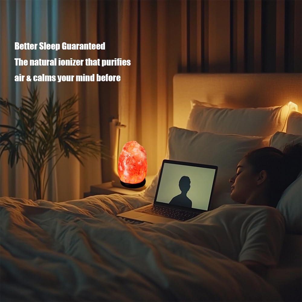 Liuliuyoyo 16 Colors Remote Salt Himalayan Salt Lamp Natural Crystal Salt Rock Lamp Hand Carved Night Lights, USB Salt Crystal L