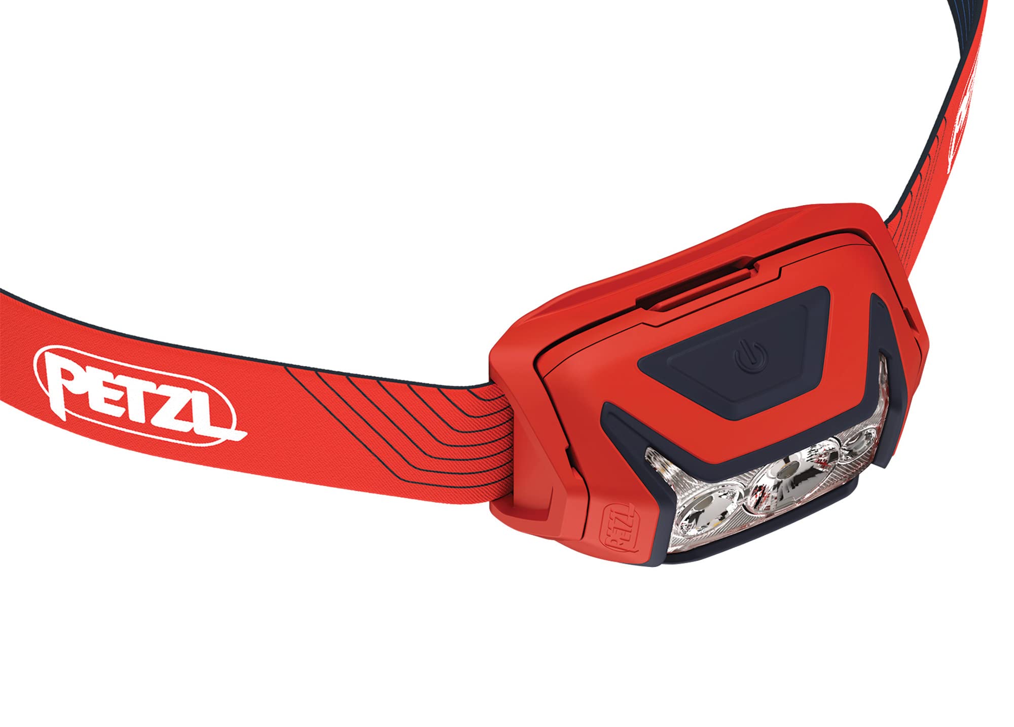 PETZL ACTIK Headlamp - Powerful 450 Lumen Light with Red Lighting, for Hiking, Climbing, Running, and Camping - Red