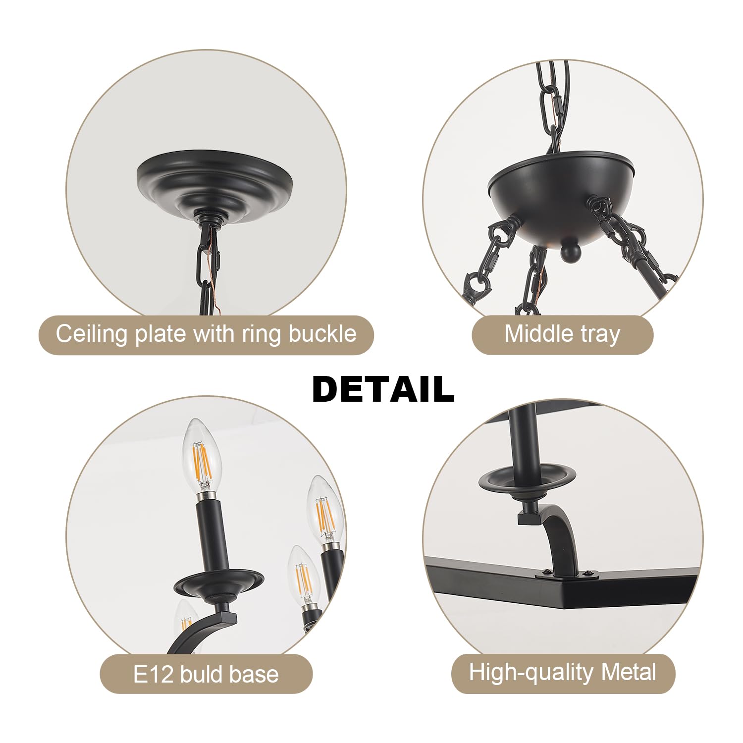 Brfaixla 43'' Wagon Wheel Chandelier 12 Lights Industrial Black Metal Ceiling Pendant Chandelier Rustic Hanging Lights Adjustabl