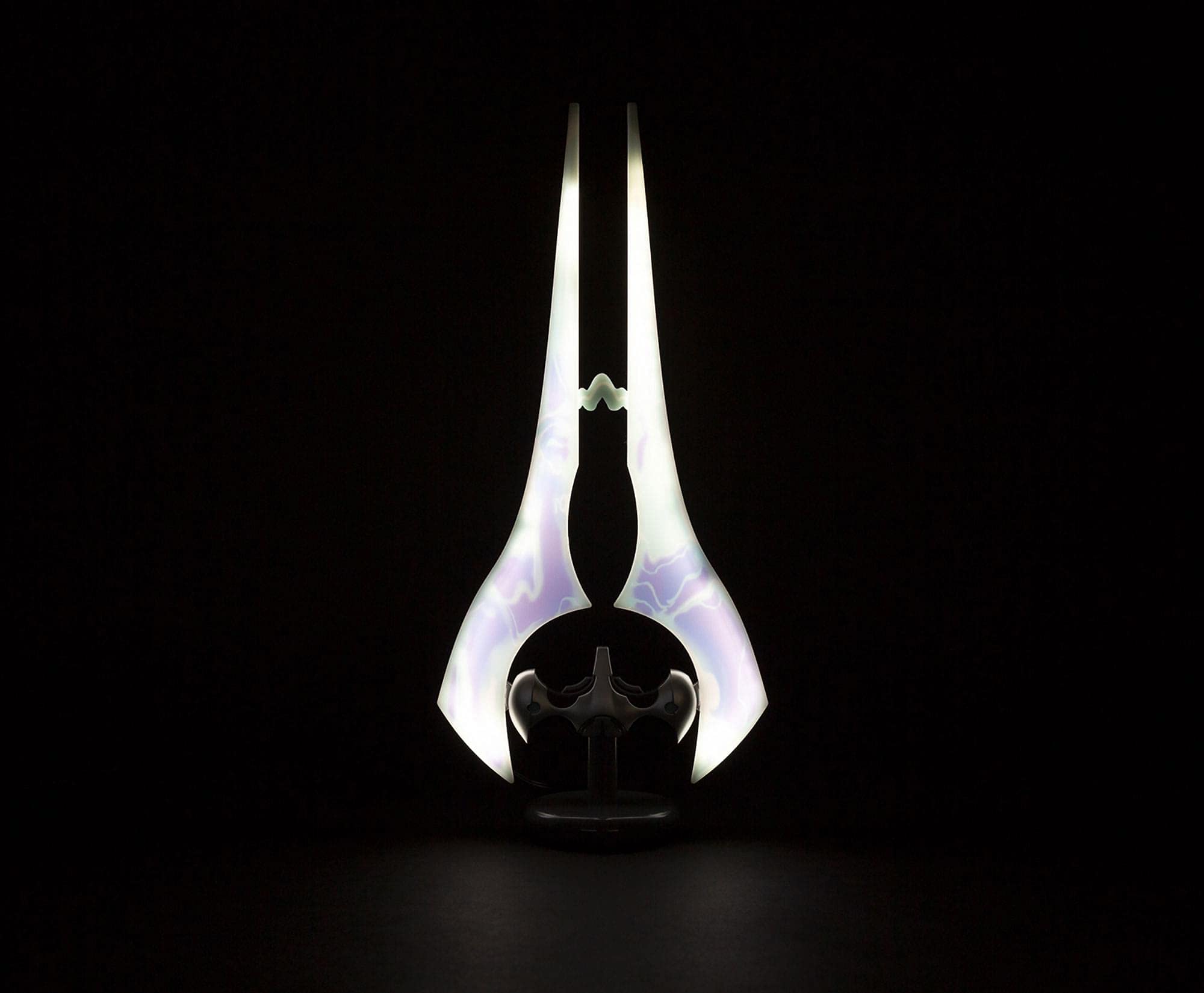 Ukonic Halo Light-Up Covenant Energy Sword Collectible Desktop Lamp With Led Light | Video Game-Themed Room Essentials | Bedside Table Lamp, Home Decor Accessories | 14 Inches Tall