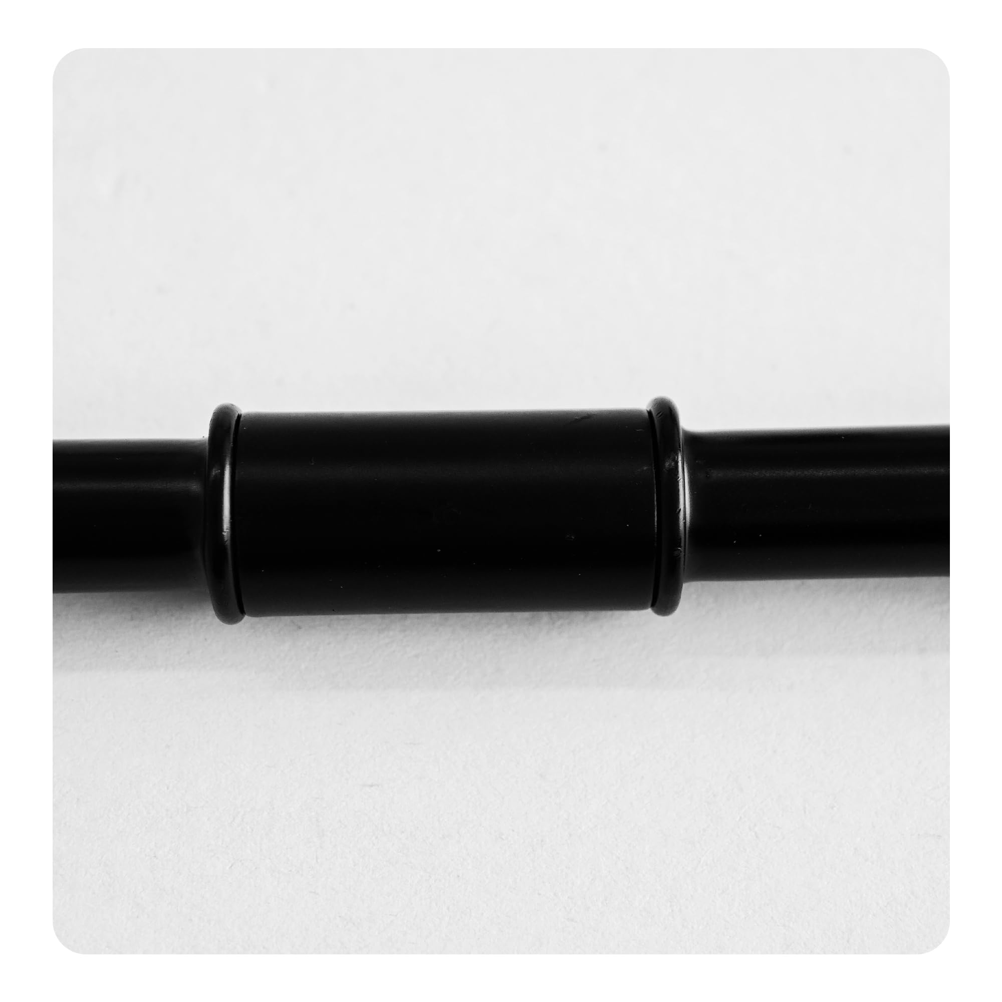 AUXBC 3.15” Straight Pipe Lamp Stem Kit - M10 Double End Threaded Rods for DIY Floor, Table & Ceiling Lamps, Black
