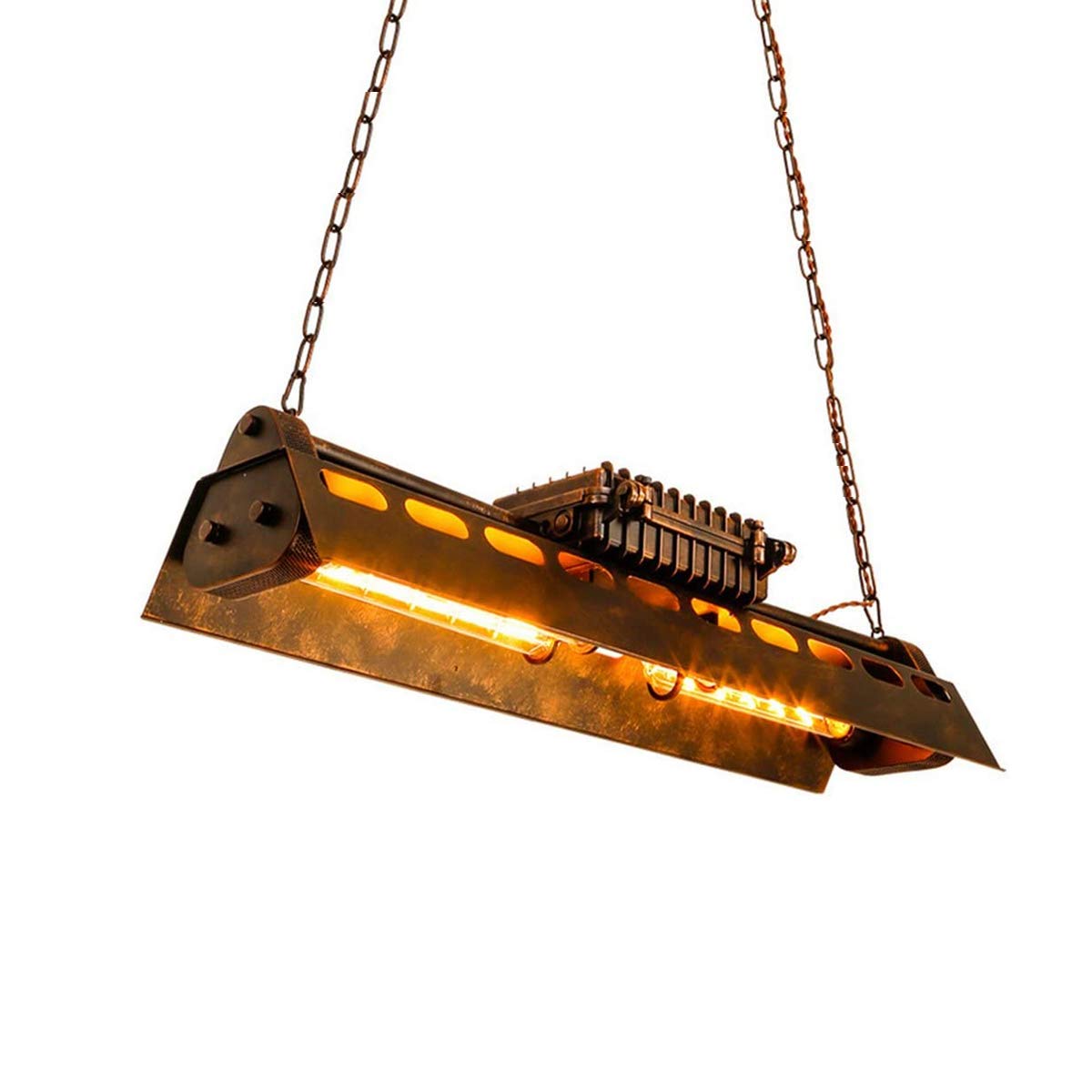 Kjlars Farmhouse Chandelier Light Fixture Industrial Antique Pendant Light Vintage Hanging Ceiling Light Metal Rustic Lighting For Living Dining Room Bedroom Kitchen Restaurant Bar 4 Lights E26 Bulbs