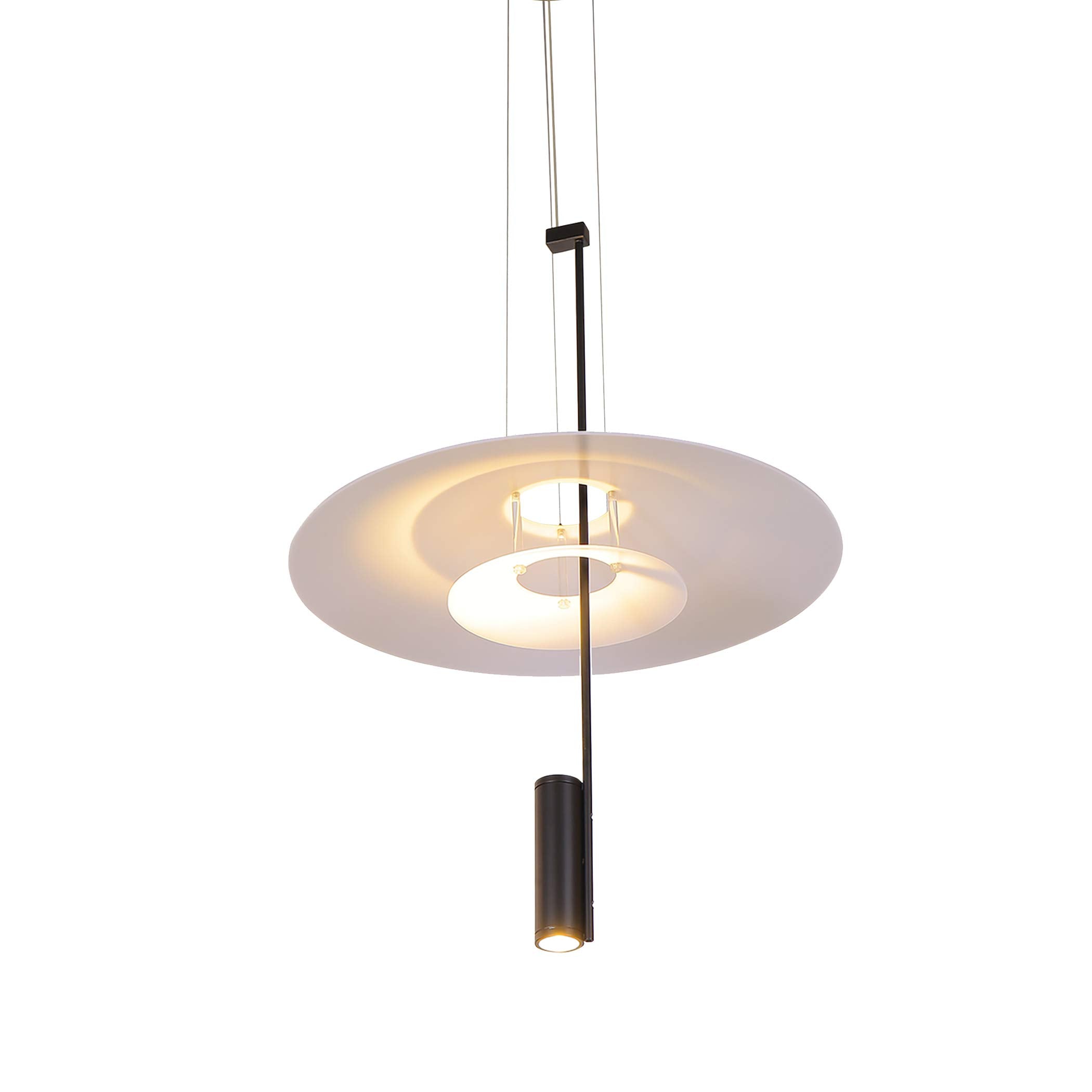 VONN Lighting Pendant Light VAP2251BL 20in LED Adjustable Black Aluminum