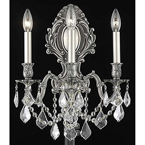 Elegant Lighting Royal Cut Crystal Chandelier 14in Silver Model 9603W14PW/RC