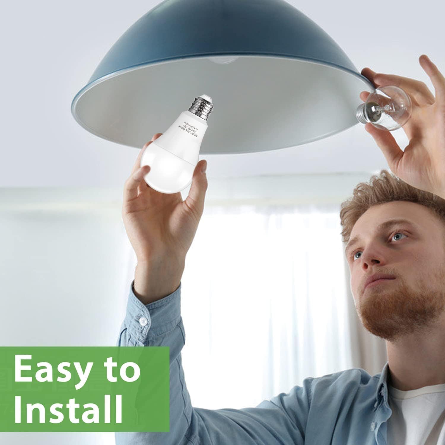 24 Packs 150-200W Equivalent Led Light Bulb, A21 23W Bright Led Bulb 2500 Lumens, Daylight White 5000K Light Bulbs For Living Ro