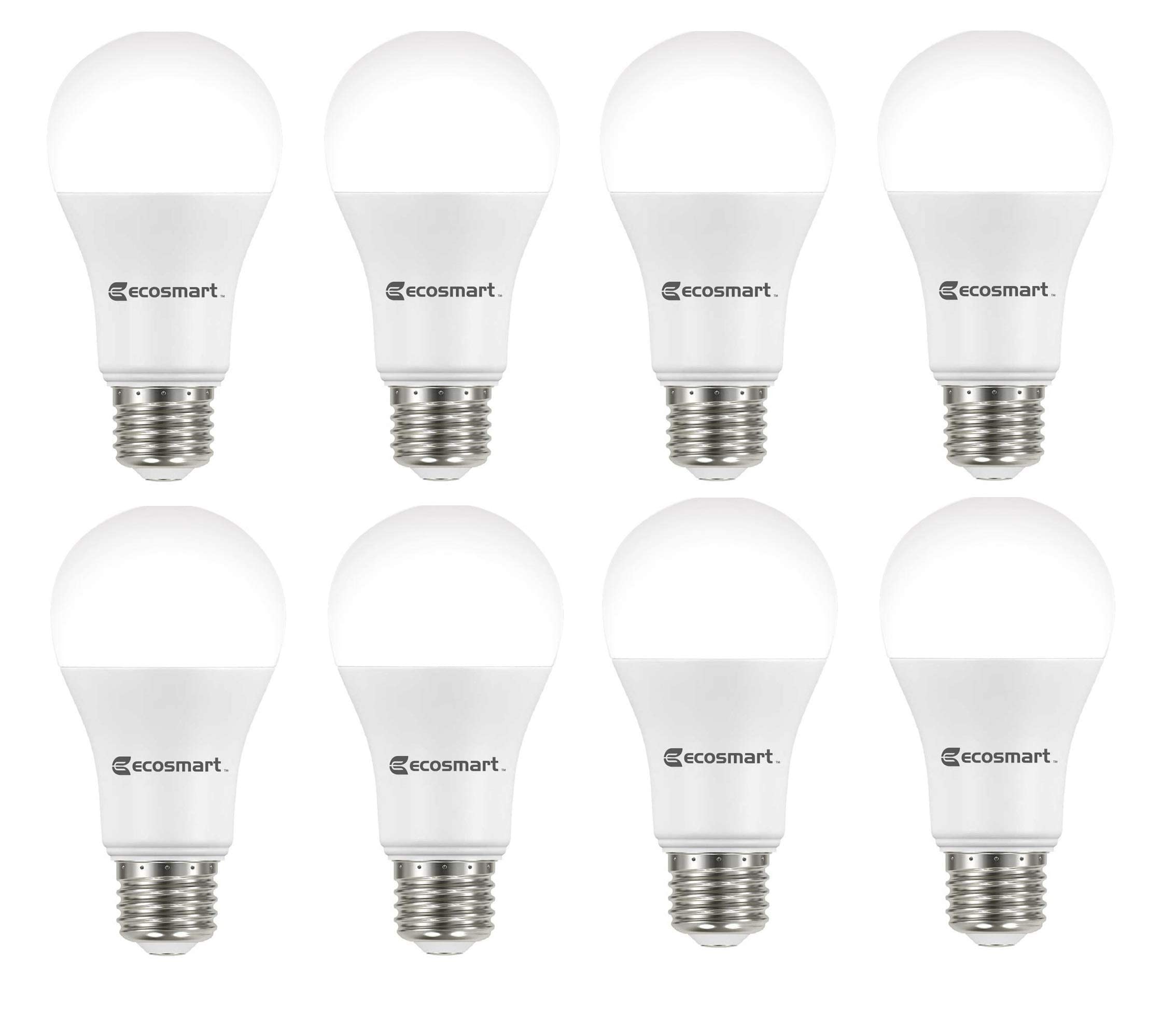 Ecosmart 8-Pack Led Dimmable 100W Bright White Bulbs, 1680 Lumen, 3000K,