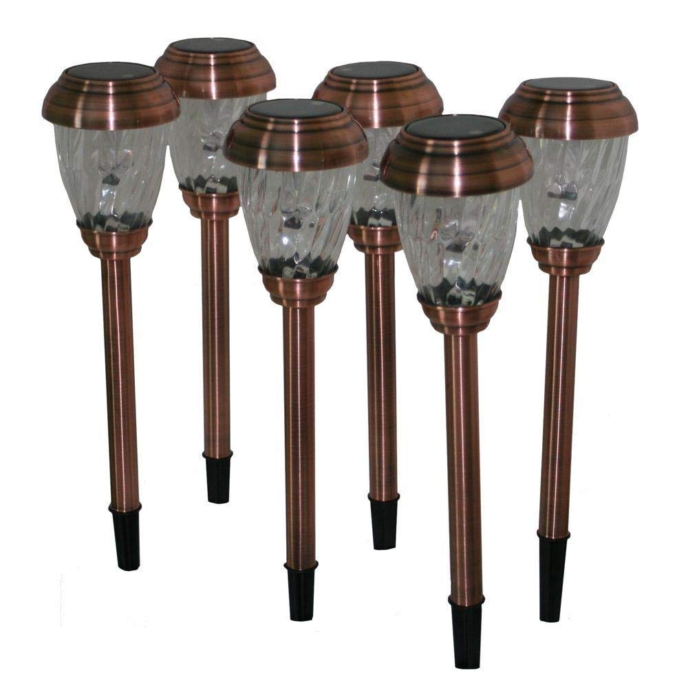 Charleston Solar Pathway Lights Finish: Copper