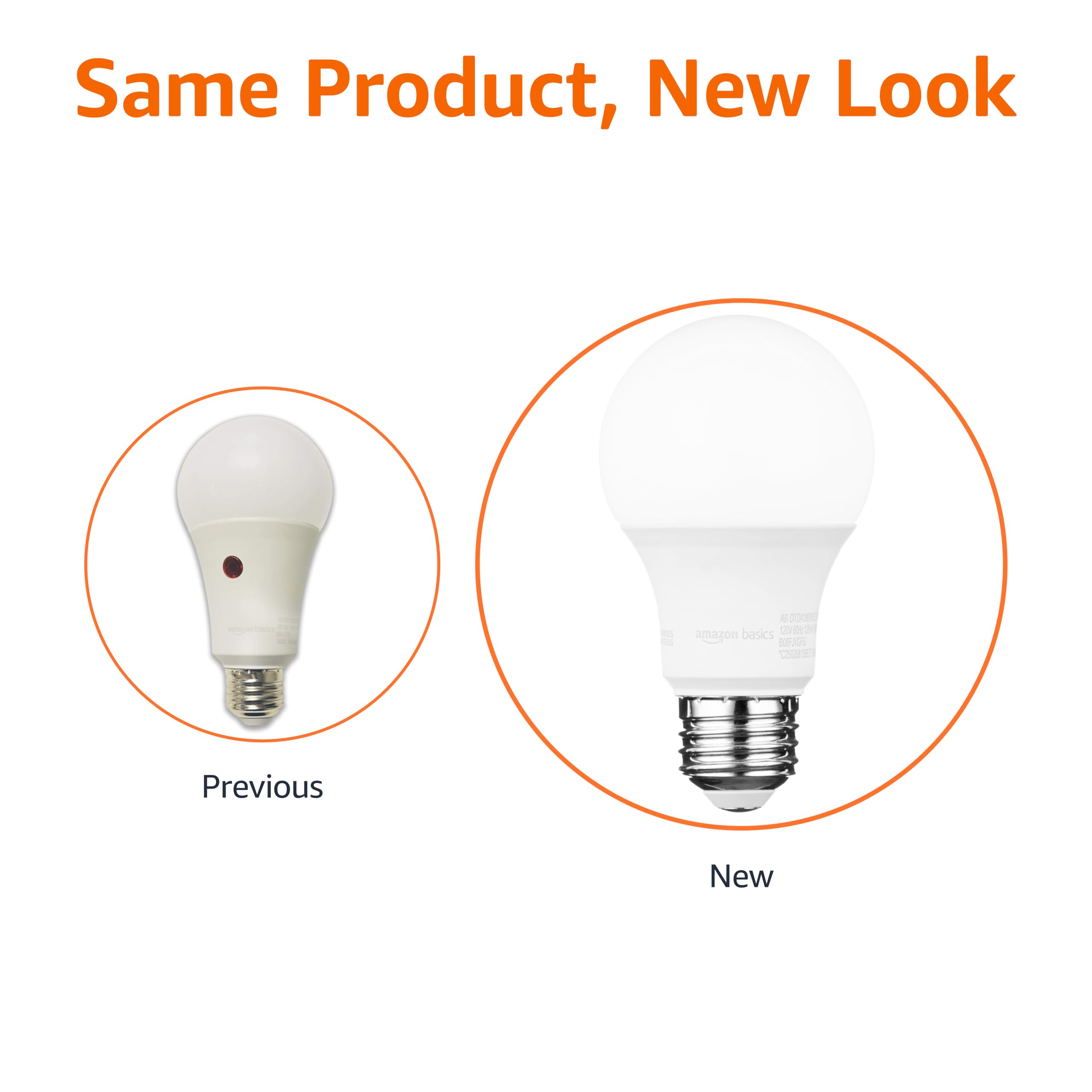 Amazon Basics A19 Dusk To Dawn Sensor Led Outdoor Light Bulb, 60W Equivalent, Energy-Efficient 9W, Daylight White, 5000K, E26 Ba