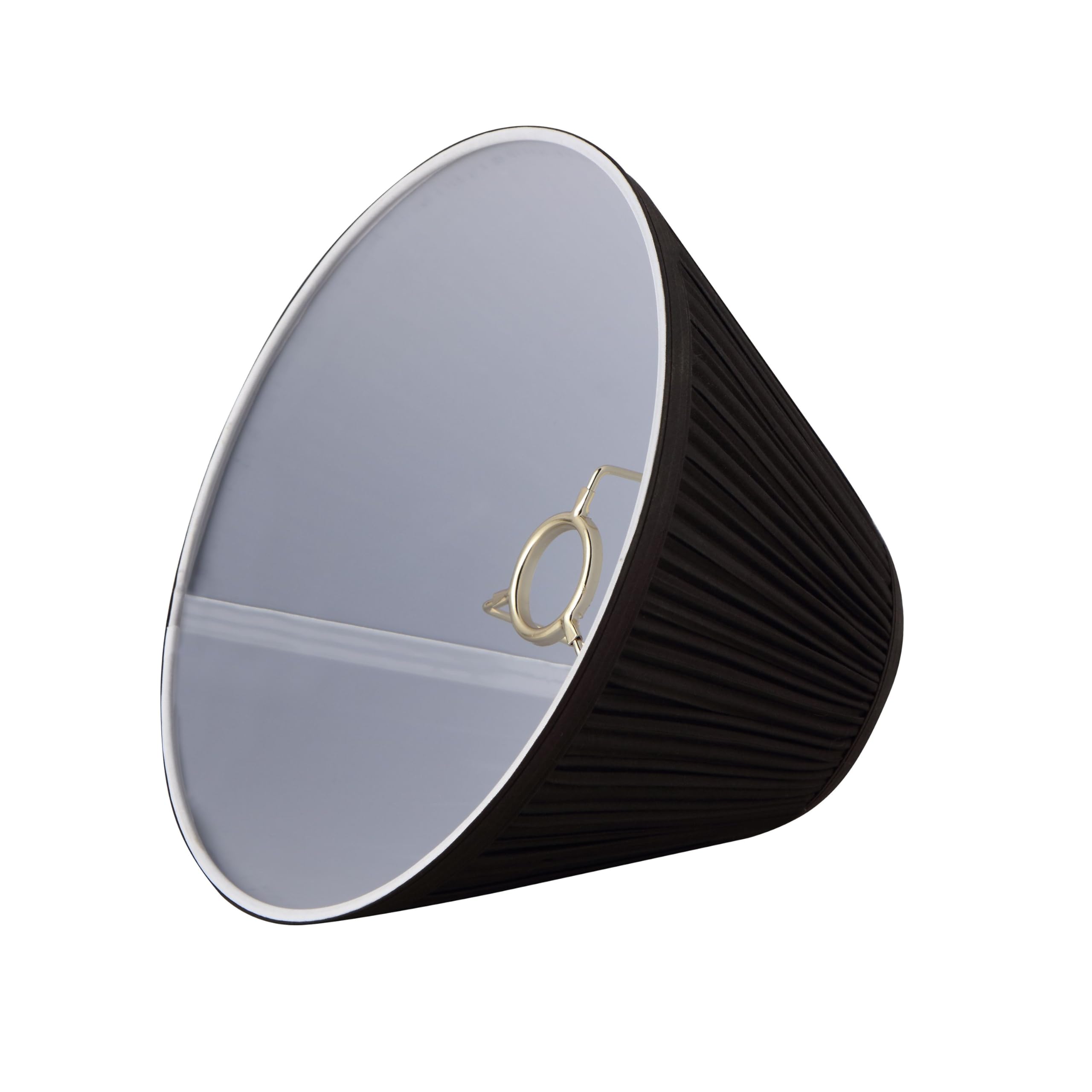 Aspen Creative 59172, Empire Uno Lamp Shade, Black, 4&quot; Top X 10&quot; Bottom X 7&quot; Slant Height, Slip Uno 33Mm