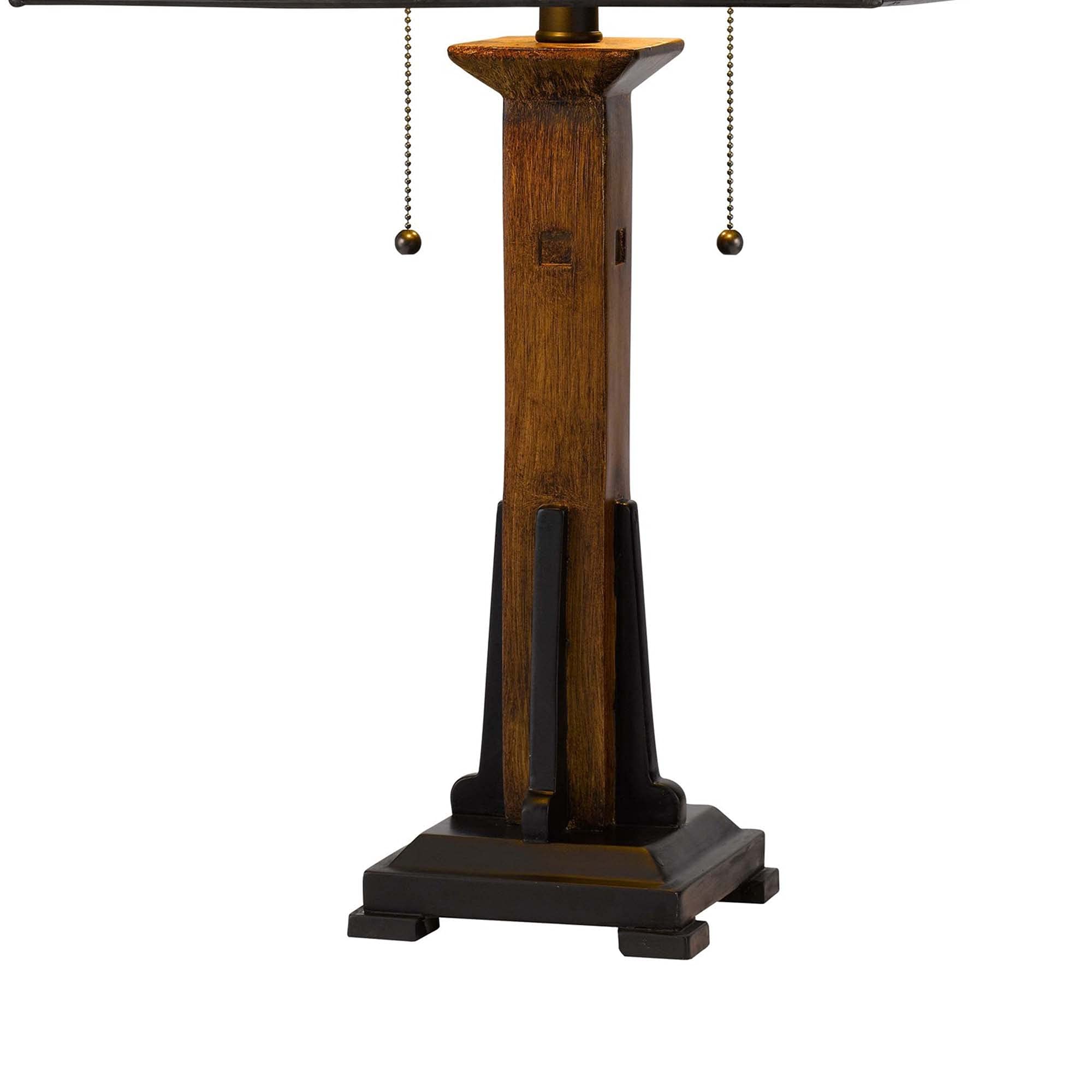 Benzara Table Lamp with Tiffany Shade, Floral Accent, Metal, Multicolor, Model BM241897
