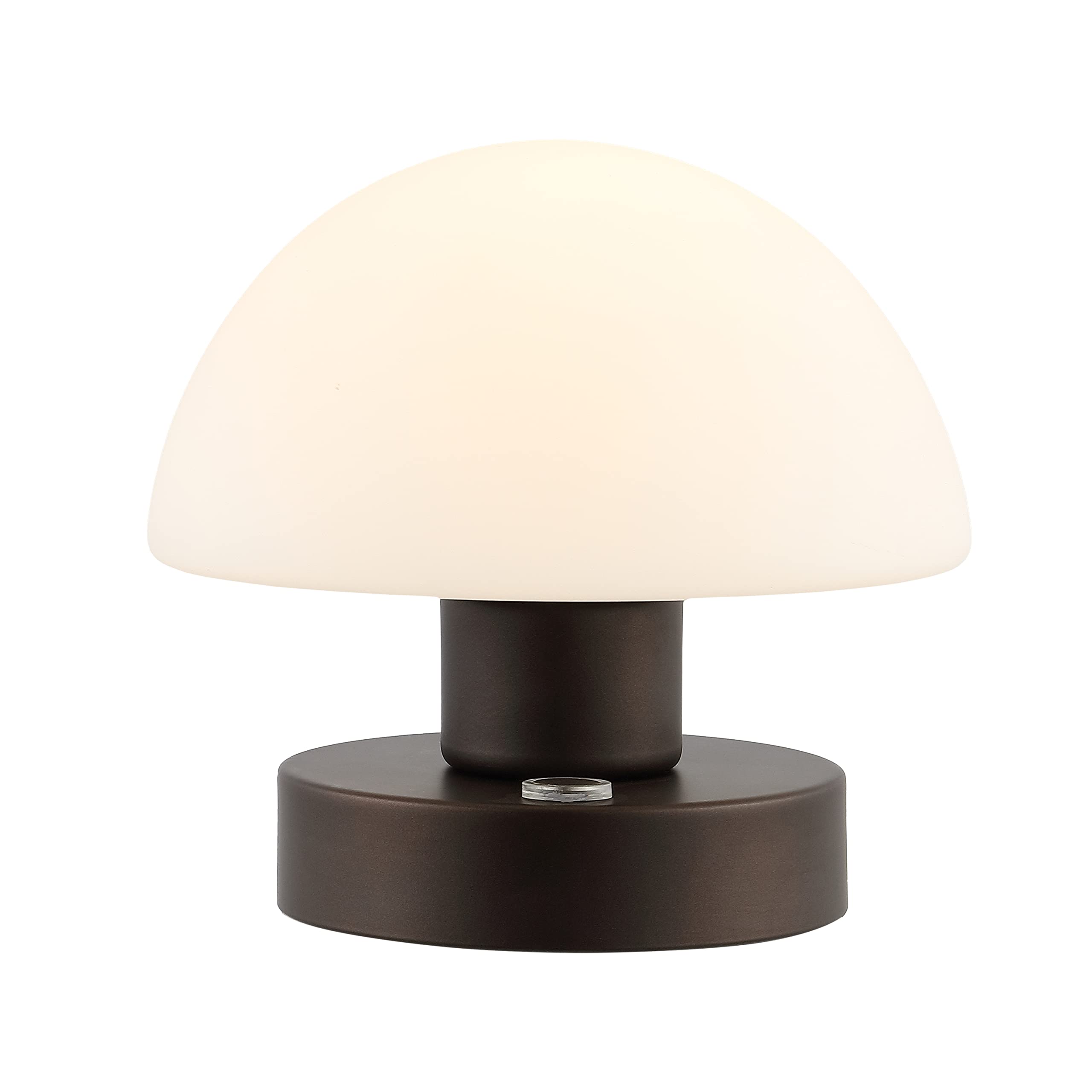 JONATHAN Y JYL7113A Zoe 5.75'' Bohemian Farmhouse Iron Rechargeable Integrated LED Table Lamp Contemporary Bedside Desk Lamp for