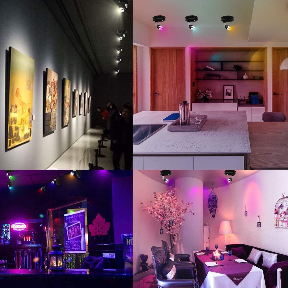 Leastyle Dimmable Led Spotlight Battery Operated Indoor Mini Accent Lights For Decor