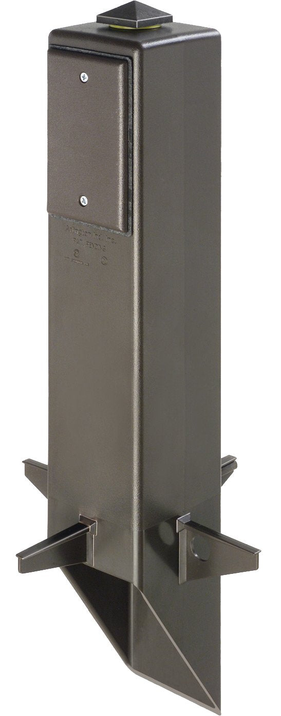 Arlington Industries Gp19B-1 Gard-N-Post Outdoor Landscape Lighting Garden Post, 19-Inch, Black