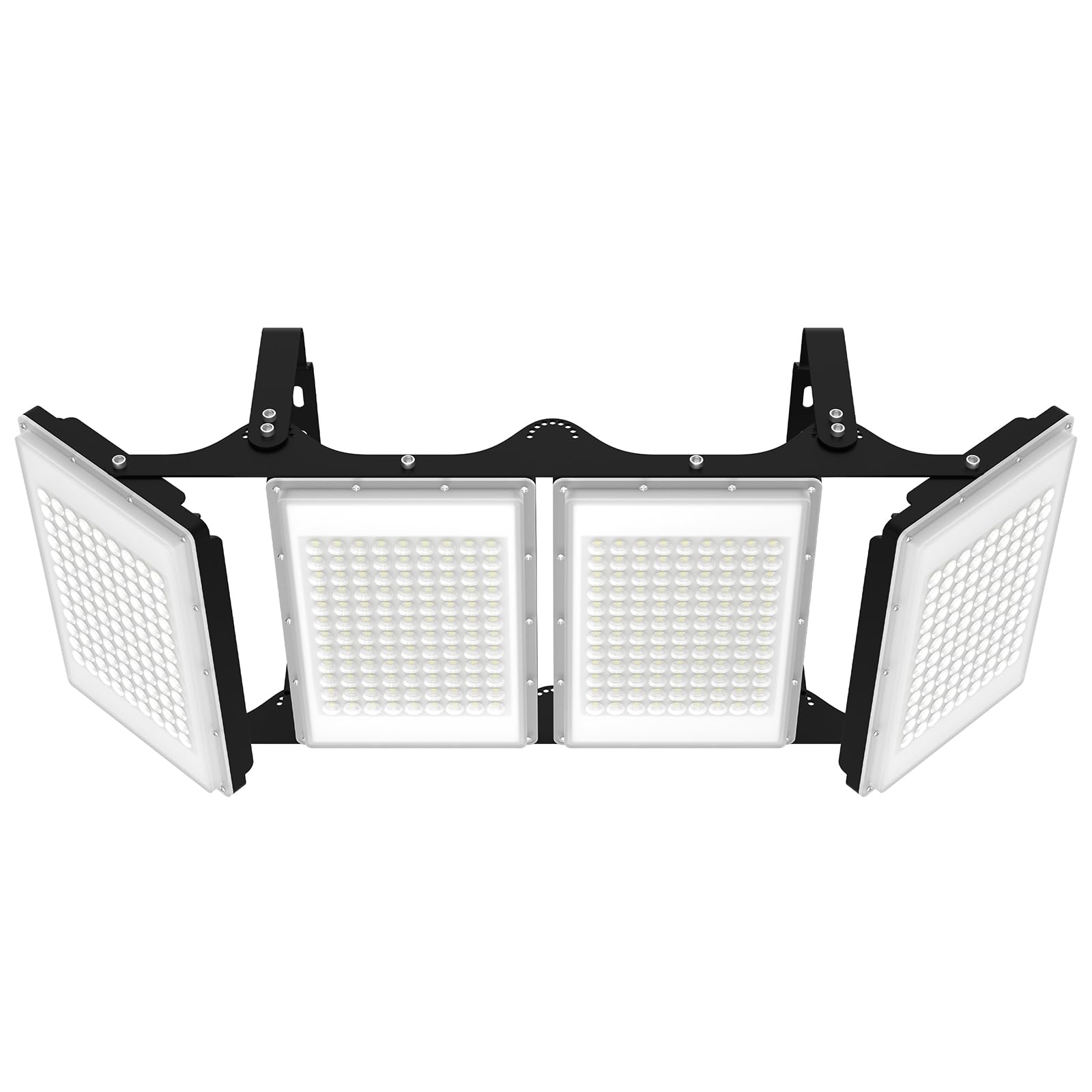 Rommor 800W Led Flood Light, 80000Lm, Ip66 Waterproof, 6000K Daylight White, Black