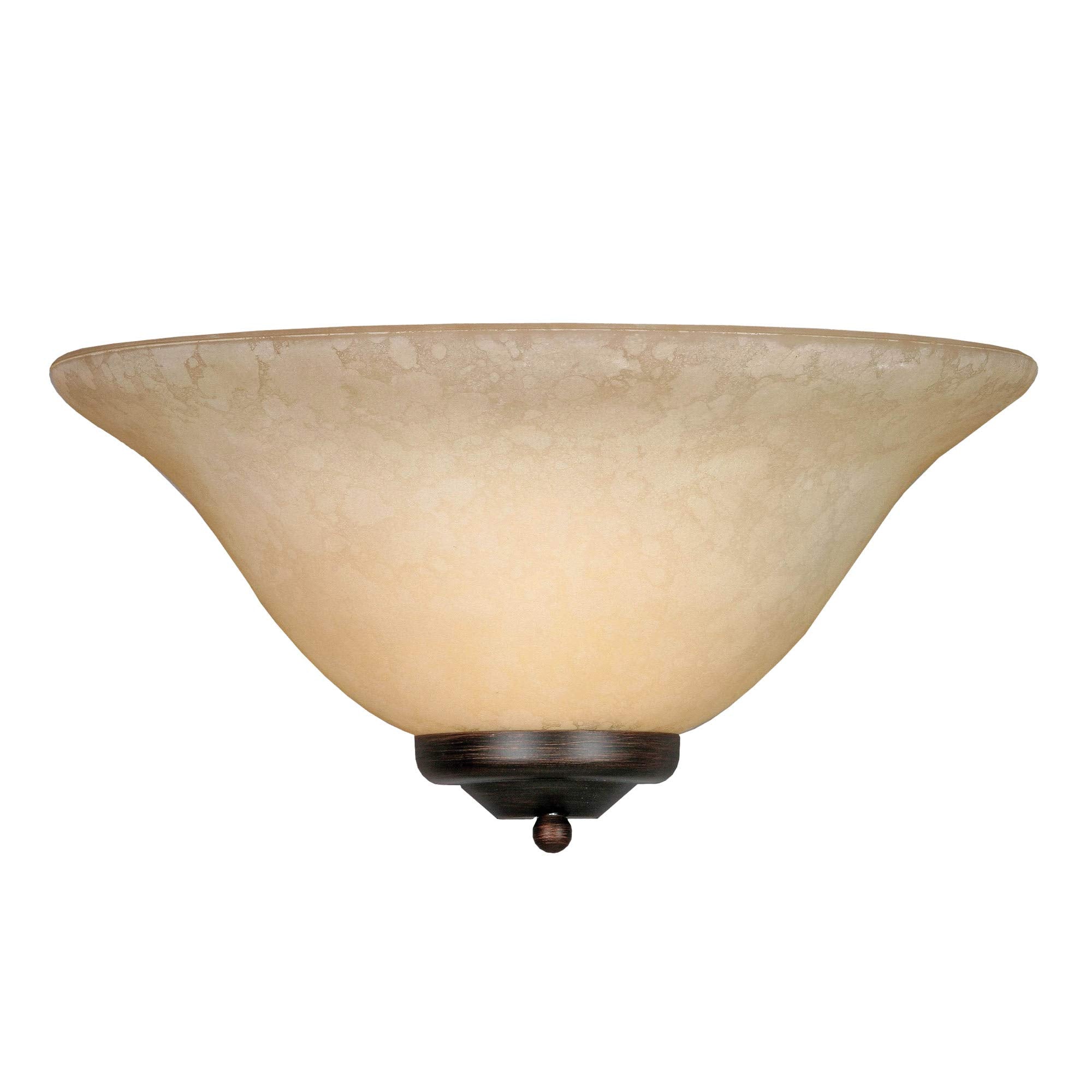 Golden Lighting 8355 RBZ Multi-Family Sconce, 13-Inch W by 7-Inch H by 6-1/2-Inch Ext, Rubbed Bronze