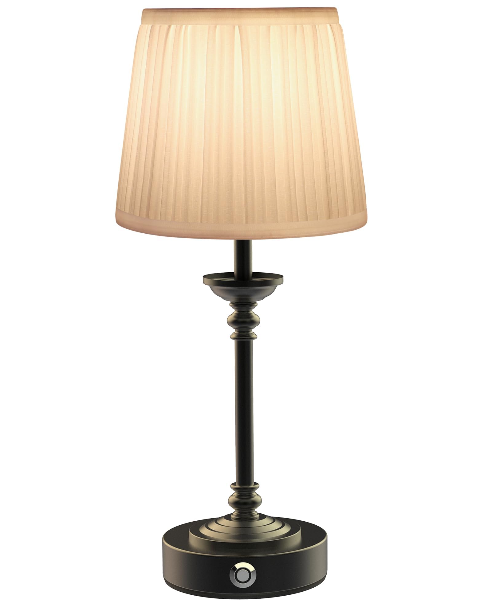 Aiscool Cordless LED Table Lamp with Dimmer, Built-in 5200mAh Rechargeable Battery, 3-Level Brightness, Touch Bedside Table Lamp