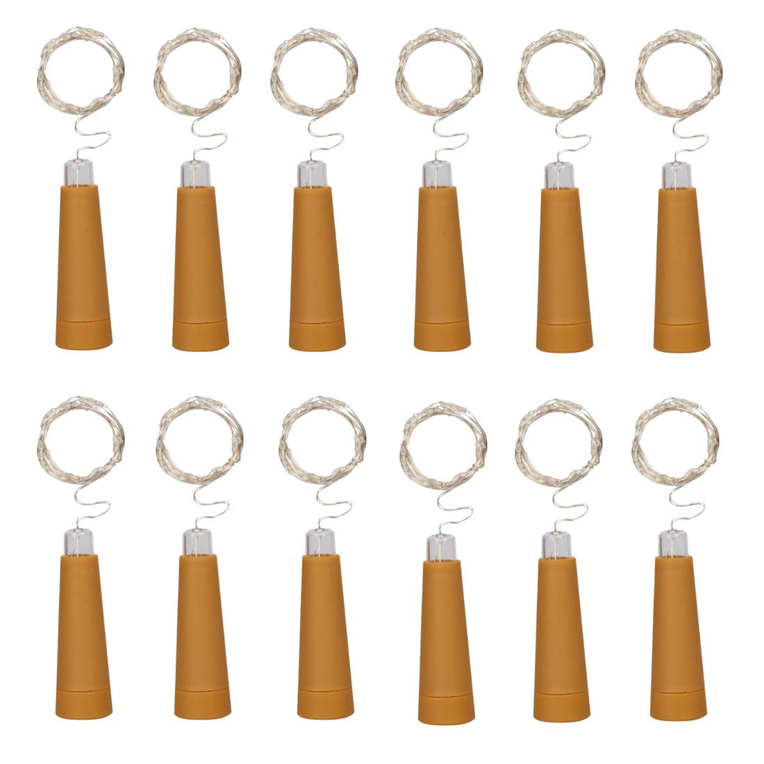 Wine Bottle String Lights,12 Pack 10 LEDs 36.5 Inch AAA Battery Powered Warm White Wine Bottle Cork Stopper Lights for Bottle DIY,Table Decorations,Christmas,Wedding,Party,Study,Bar Decoration.