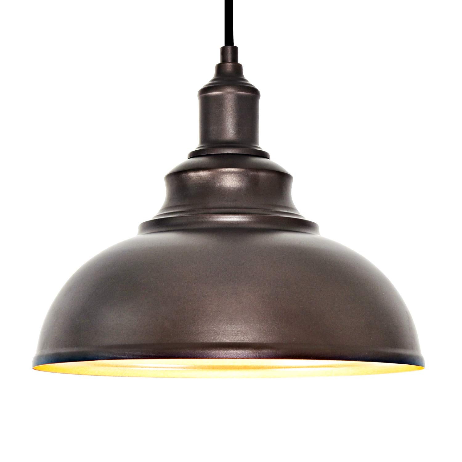 Alaislyc Farmhouse Pendant Light, Oil-Rubbed Bronze, Industrial Hanging Light For Kitchen Island