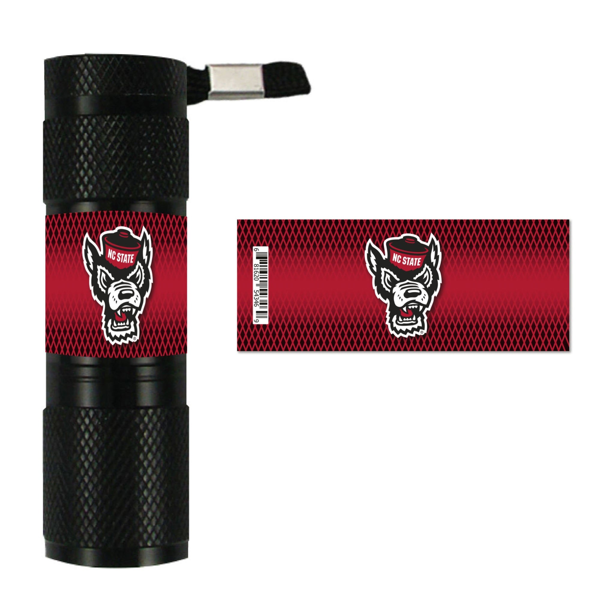 Fanmats 62388 North Carolina State University Led Pocket Flashlight - 3.5In. X 1In.