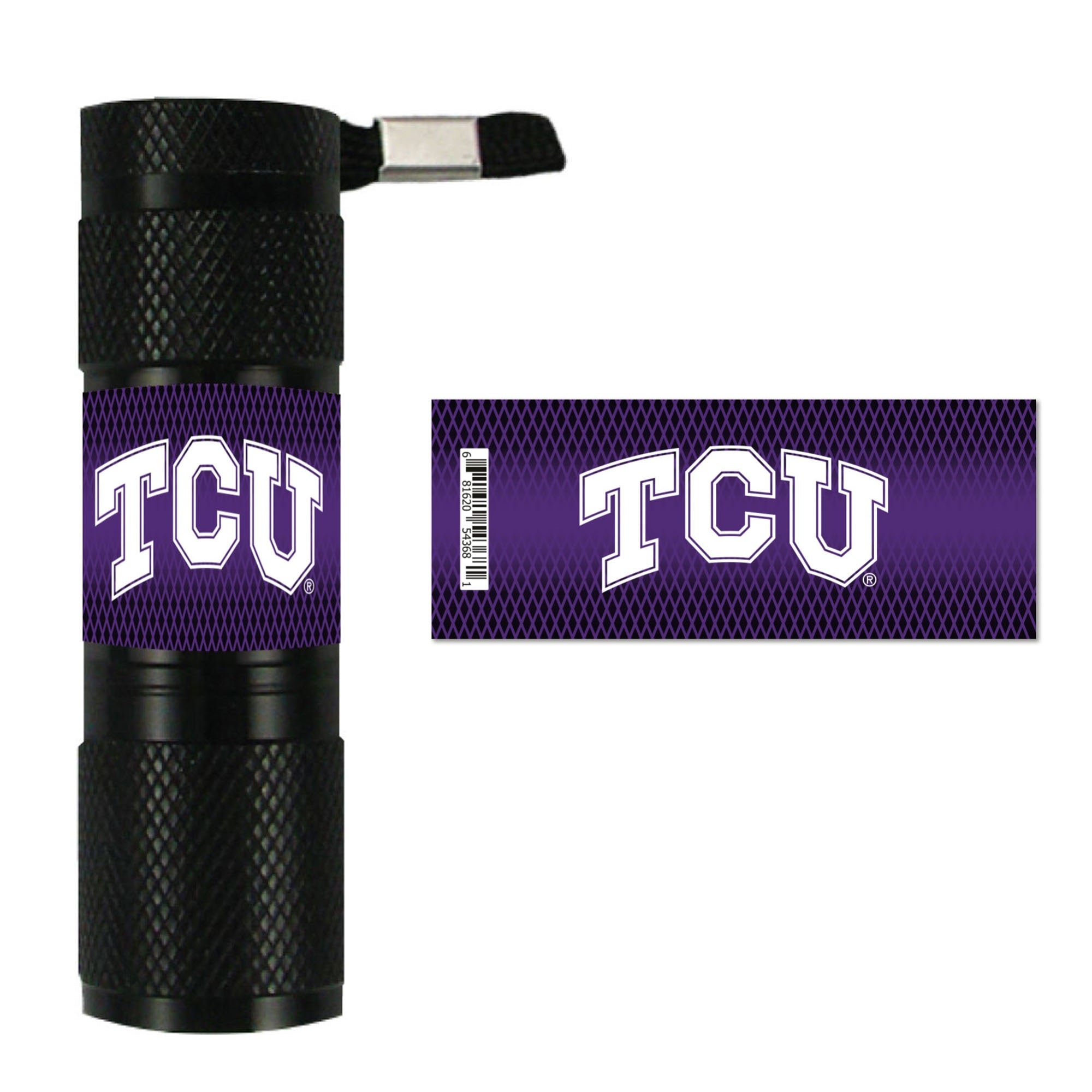 Fanmats 62400 Team Promark Texas Christian University Led Pocket Flashlight - 3.5In. X 1In., Black