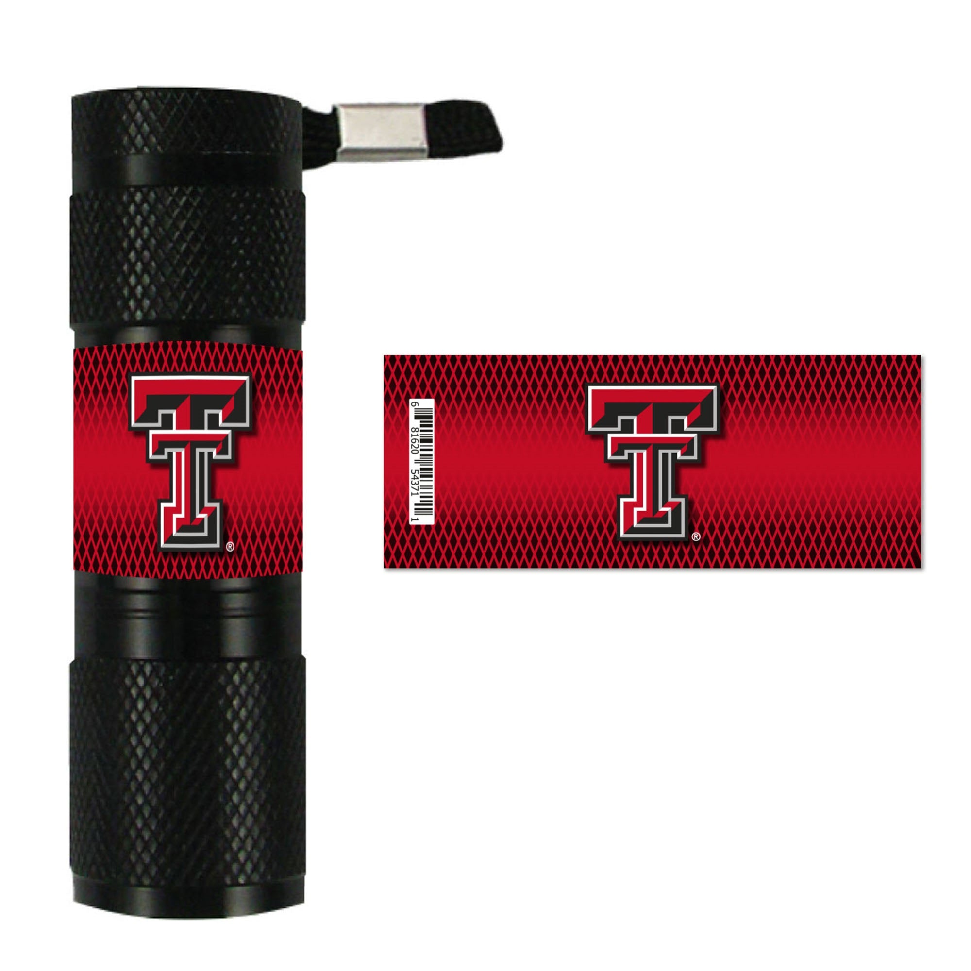 FANMATS LED Pocket Flashlight, 3.5in x 1in, Black, Model 62402, Aluminum