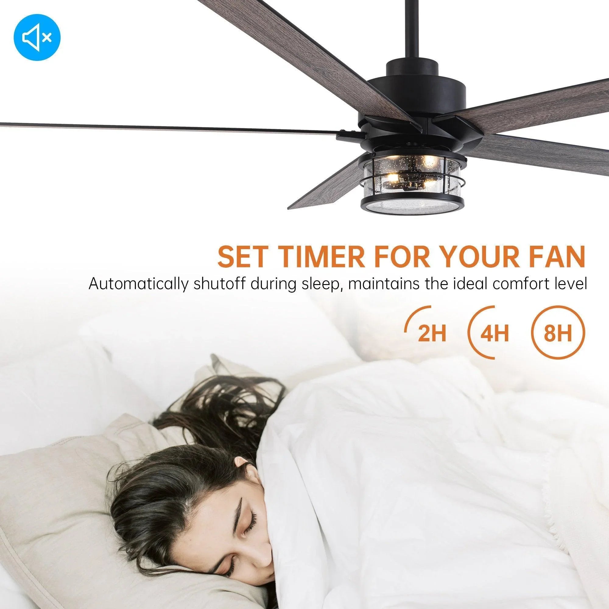65" Modern DC Motor Downrod Mount Reversible Ceiling Fan with Lighting And Remote Control