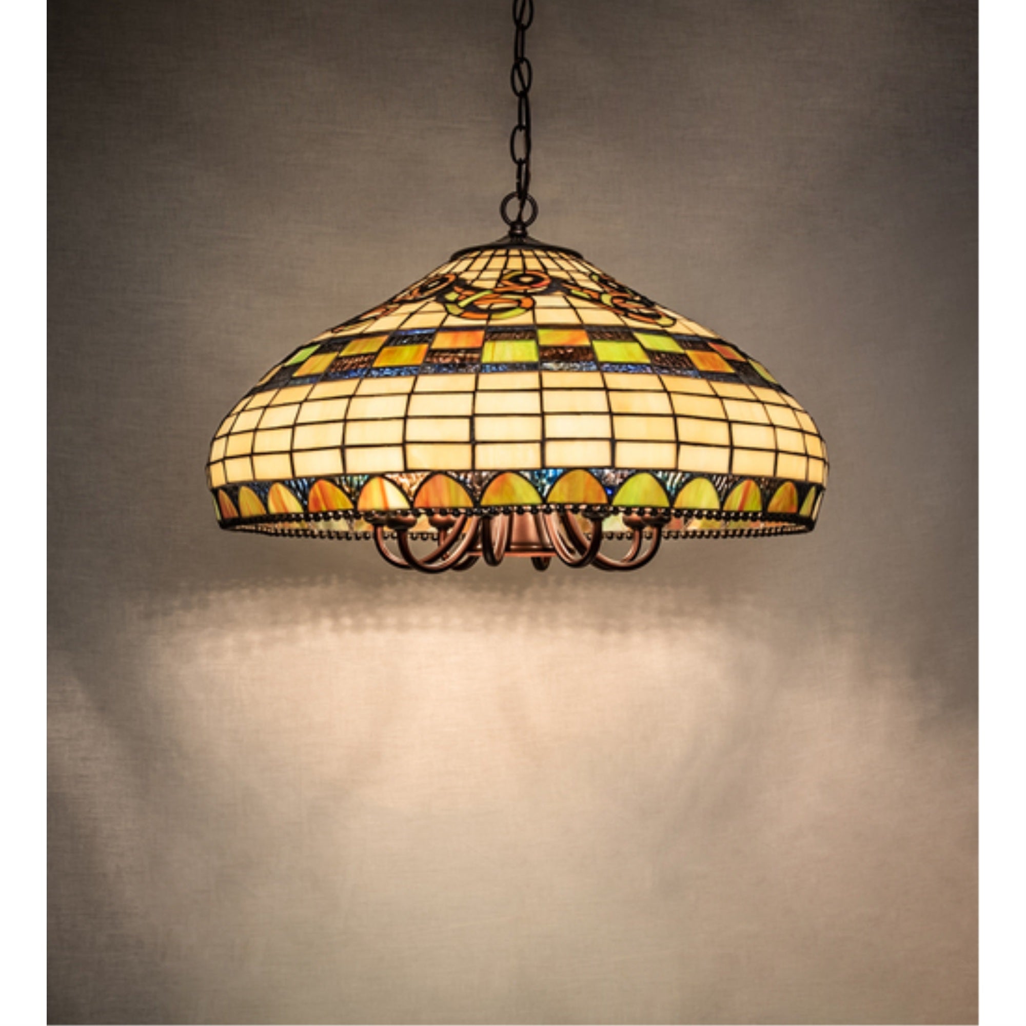 23 inch Wide Tiffany Edwardian Pendant