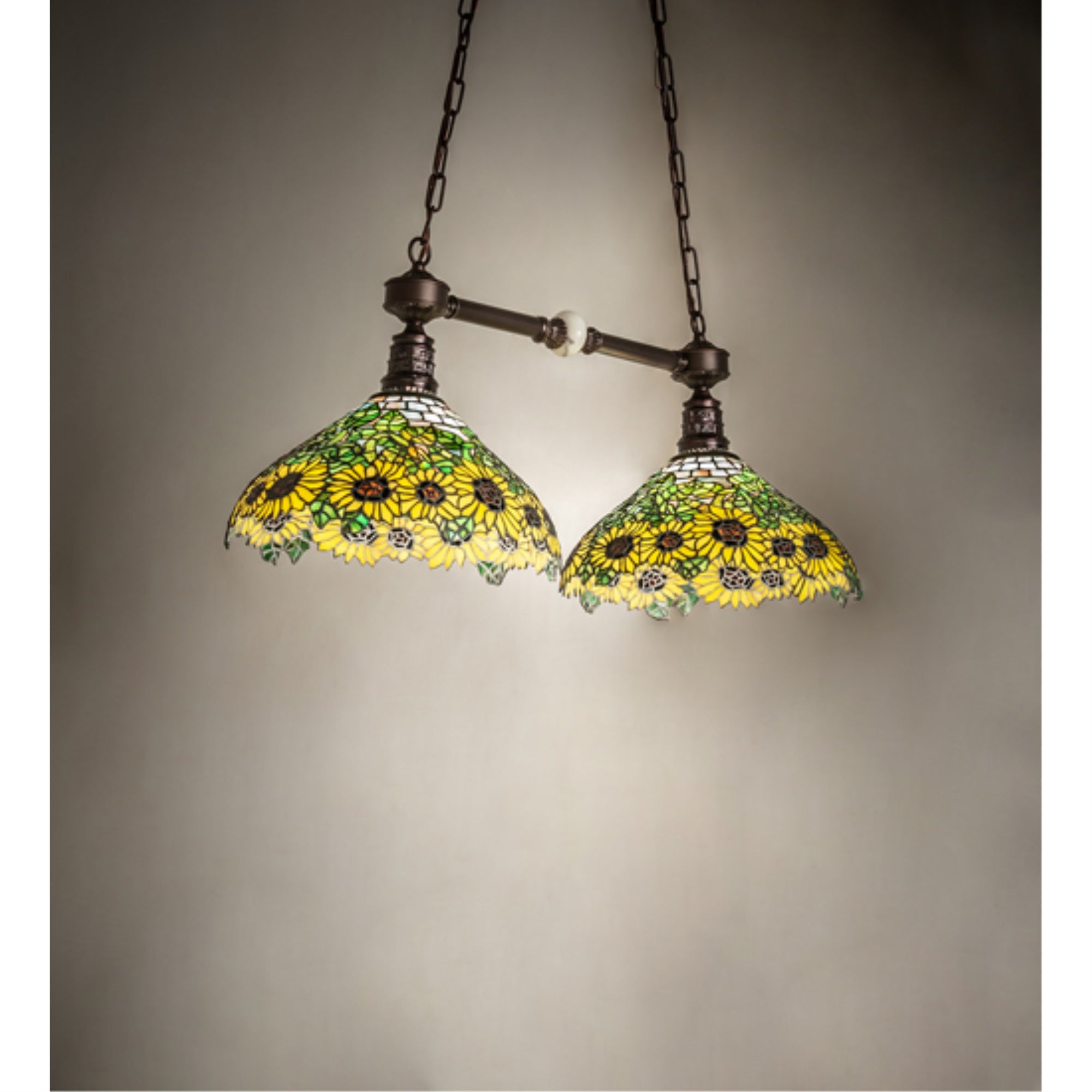 35 inchL Wild Sunflower 2 LT Island Pendant