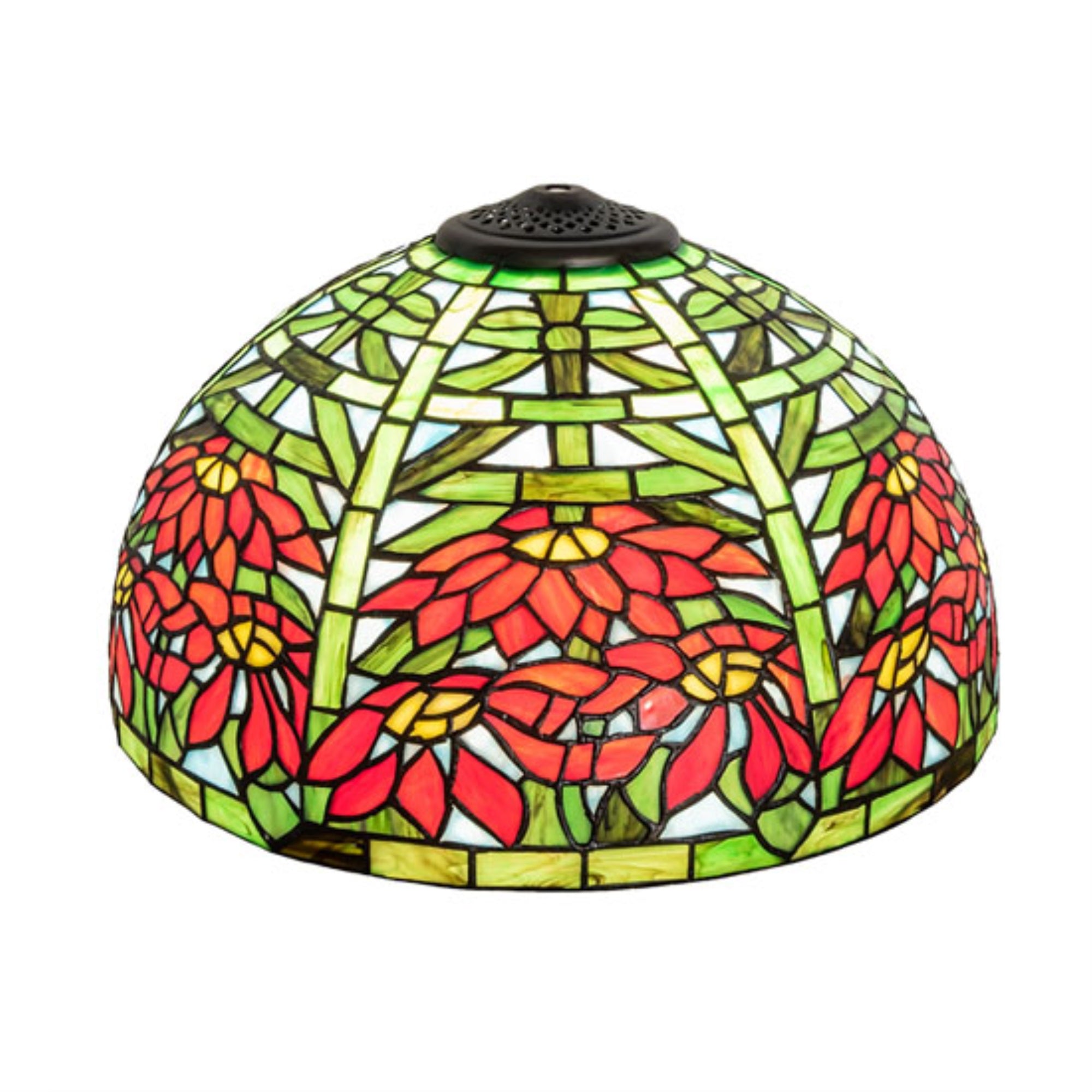 15 inch Wide Poinsettia Shade