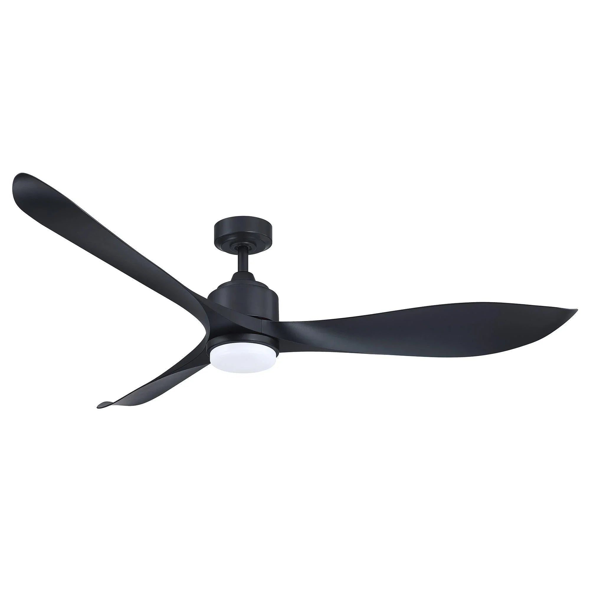 66'' Misael Propeller Integrated Led Indoor Modern Black Ceiling Fan with Remote And Light Kit Included