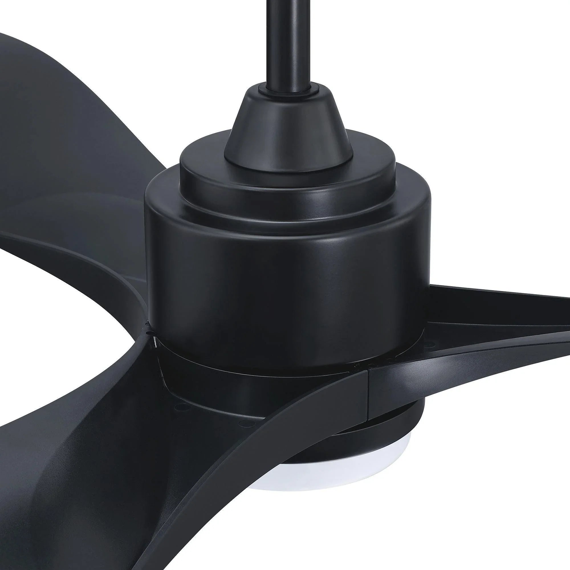 66'' Misael Propeller Integrated Led Indoor Modern Black Ceiling Fan with Remote And Light Kit Included