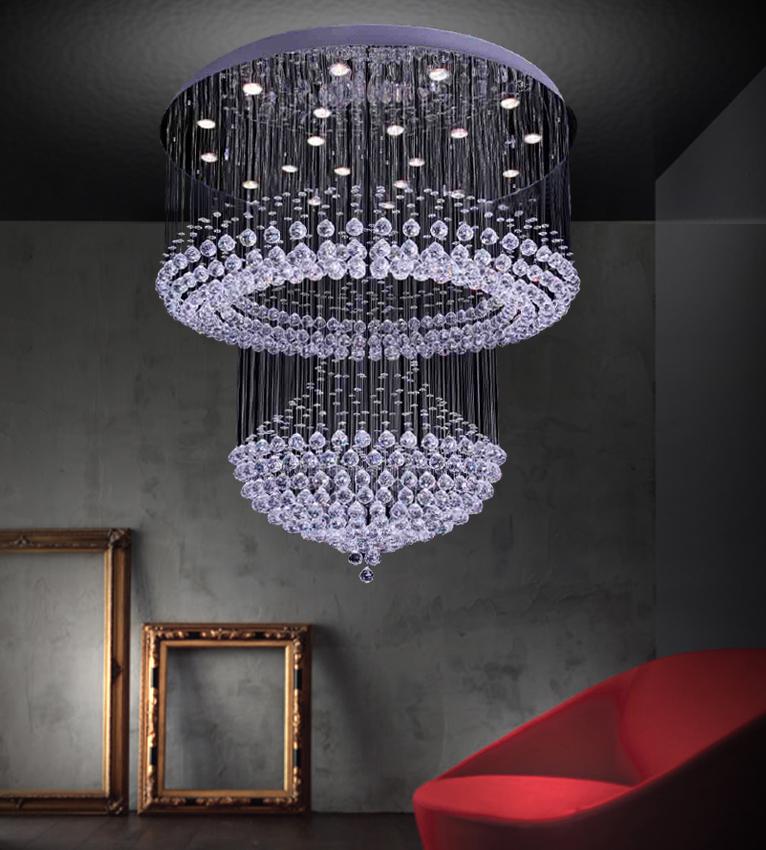 12 Light  Flush Mount with Chrome finish