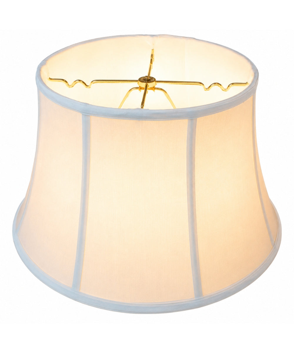 17"W x 10"H White Floor Shantung Lampshade