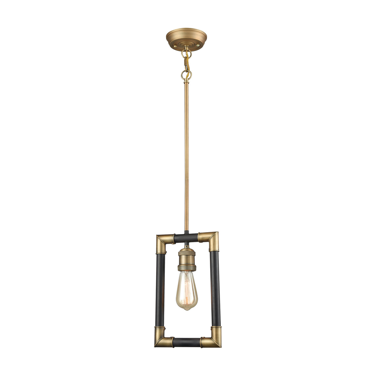 Lisbon 1 Pendant Classic Brass/Oil Rubbed Bronze
