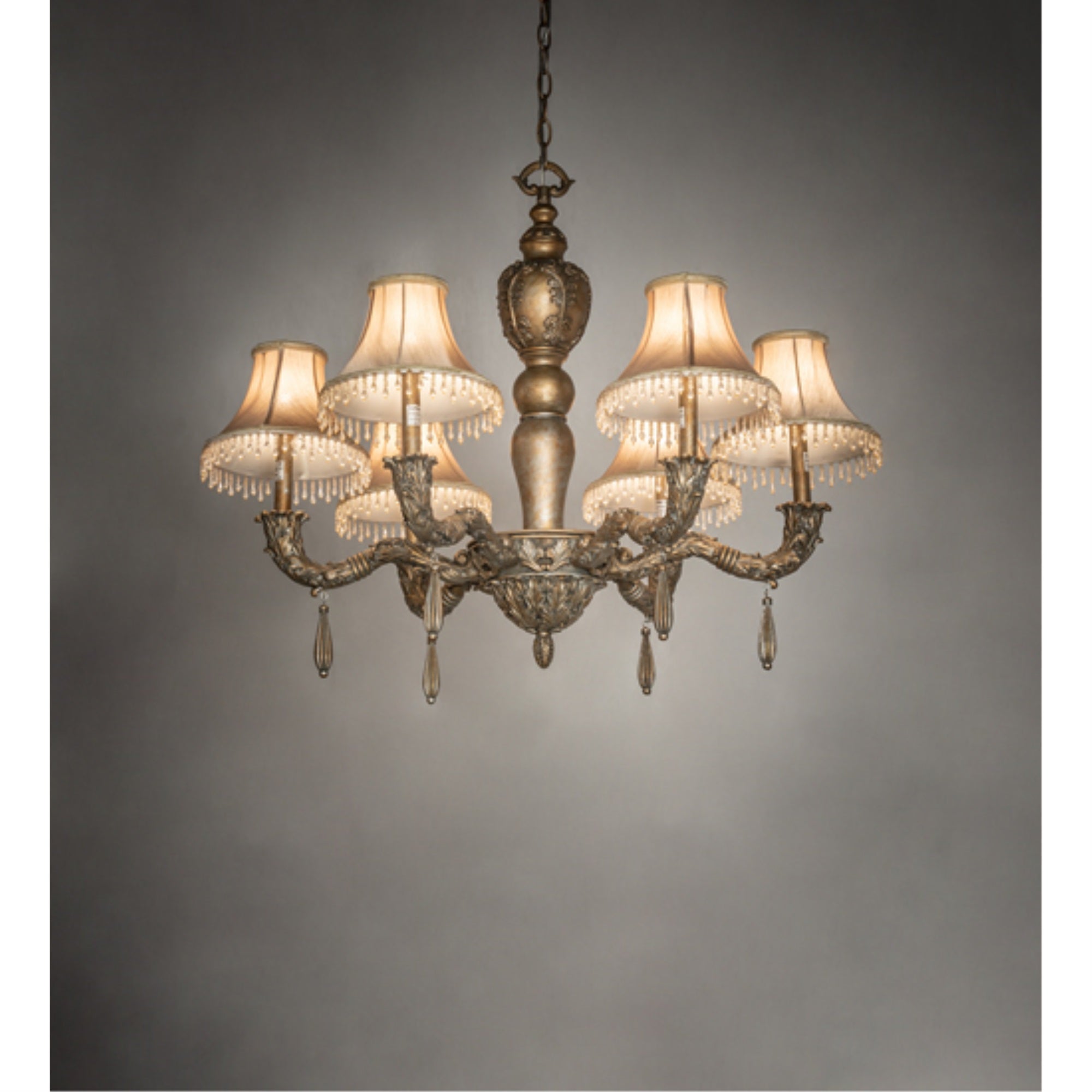 36 inch Wide Monticello 6 Light Chandelier