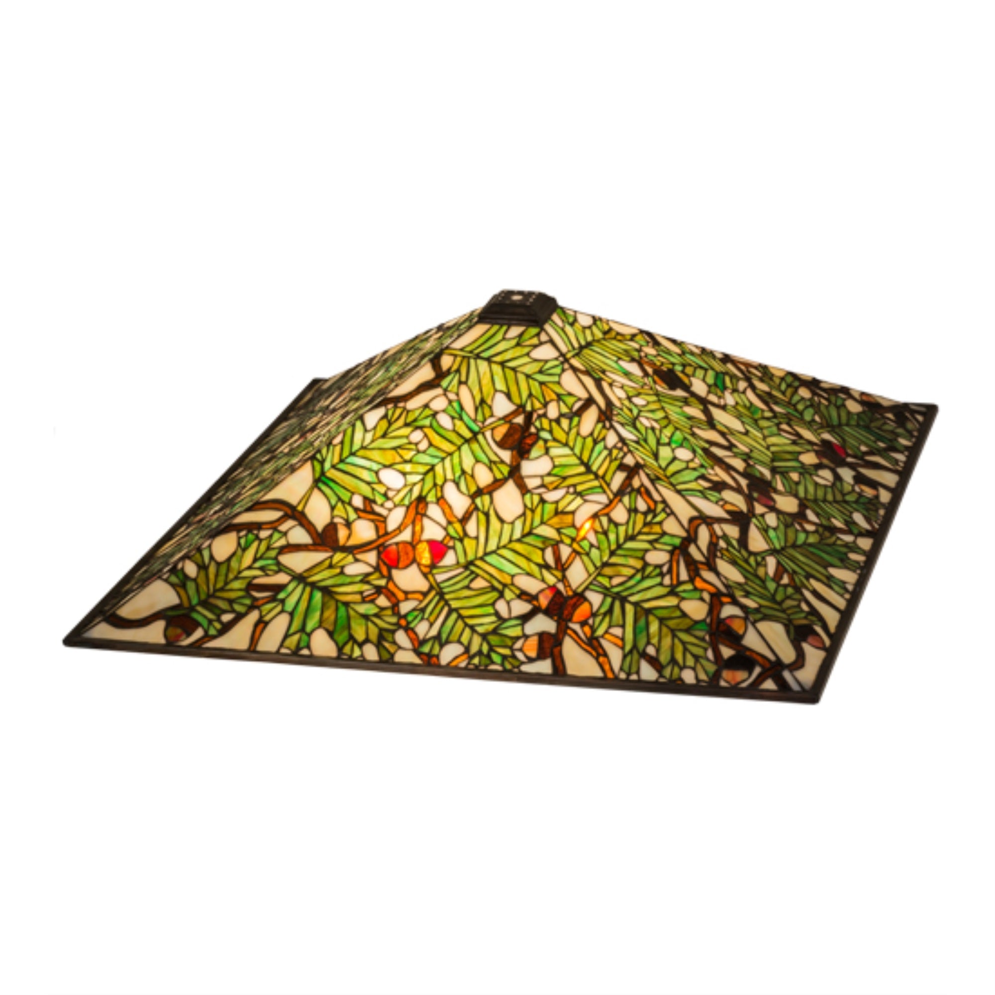 26 inchSq Acorn & Oak Leaf Shade