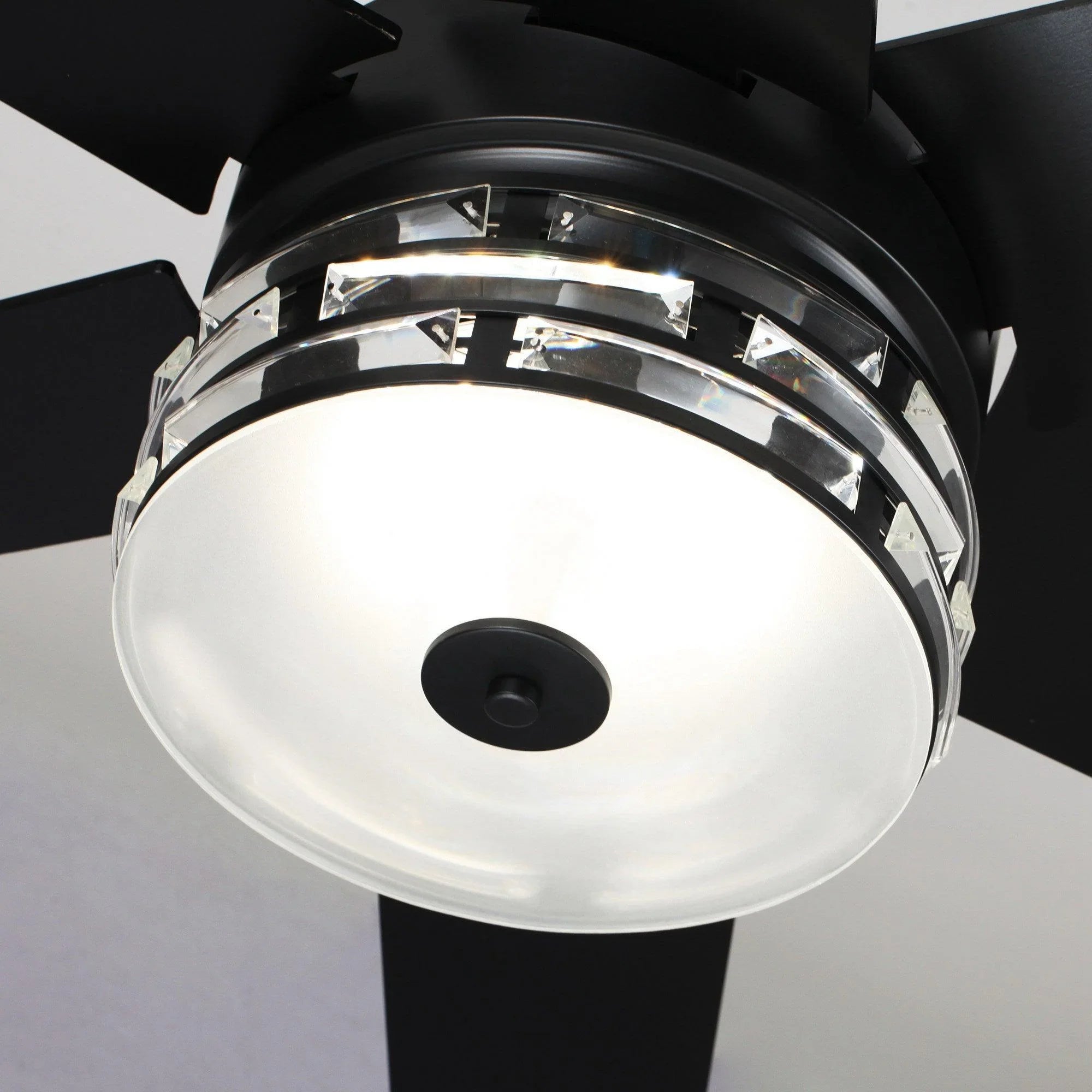 70" Black Modern Ceiling Fan