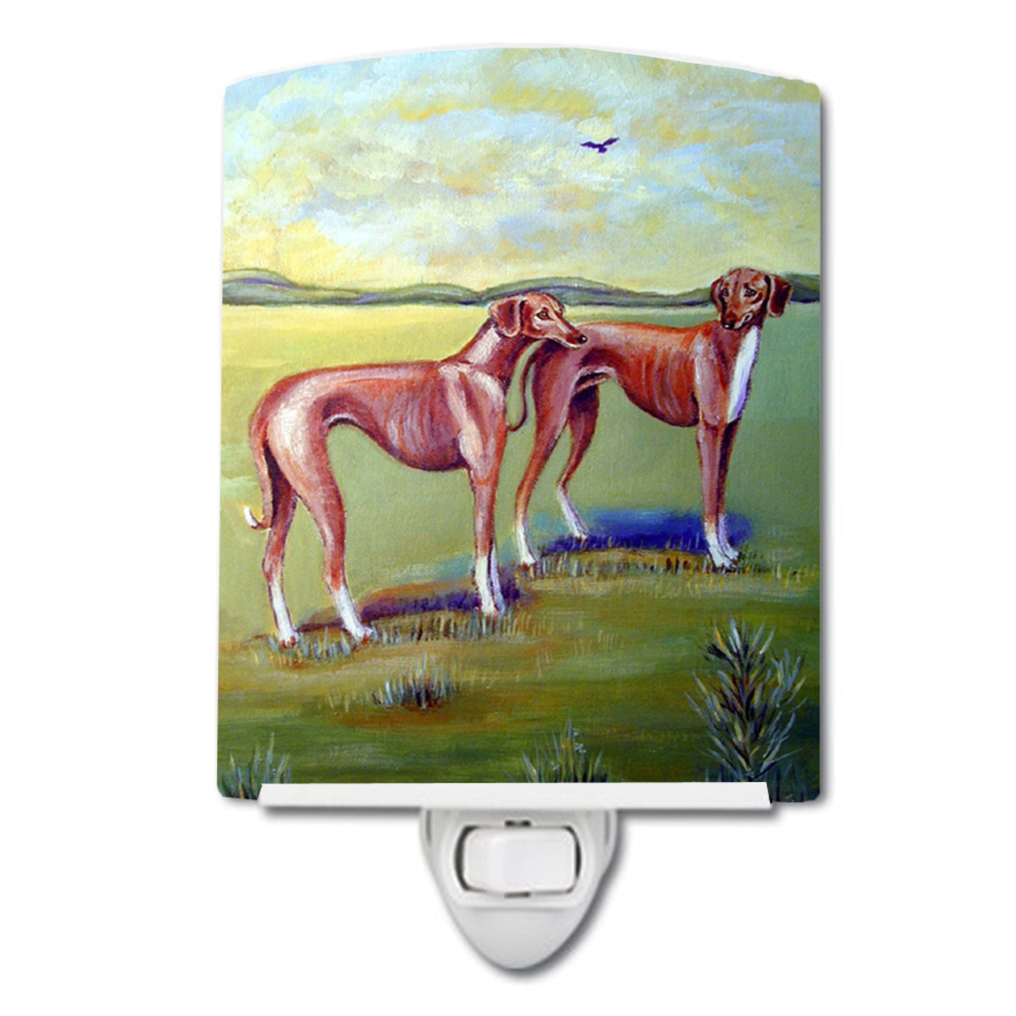  inchCarolines Treasures Azawakh Hound Ceramic Night Light, 6x4, Multicolor inch