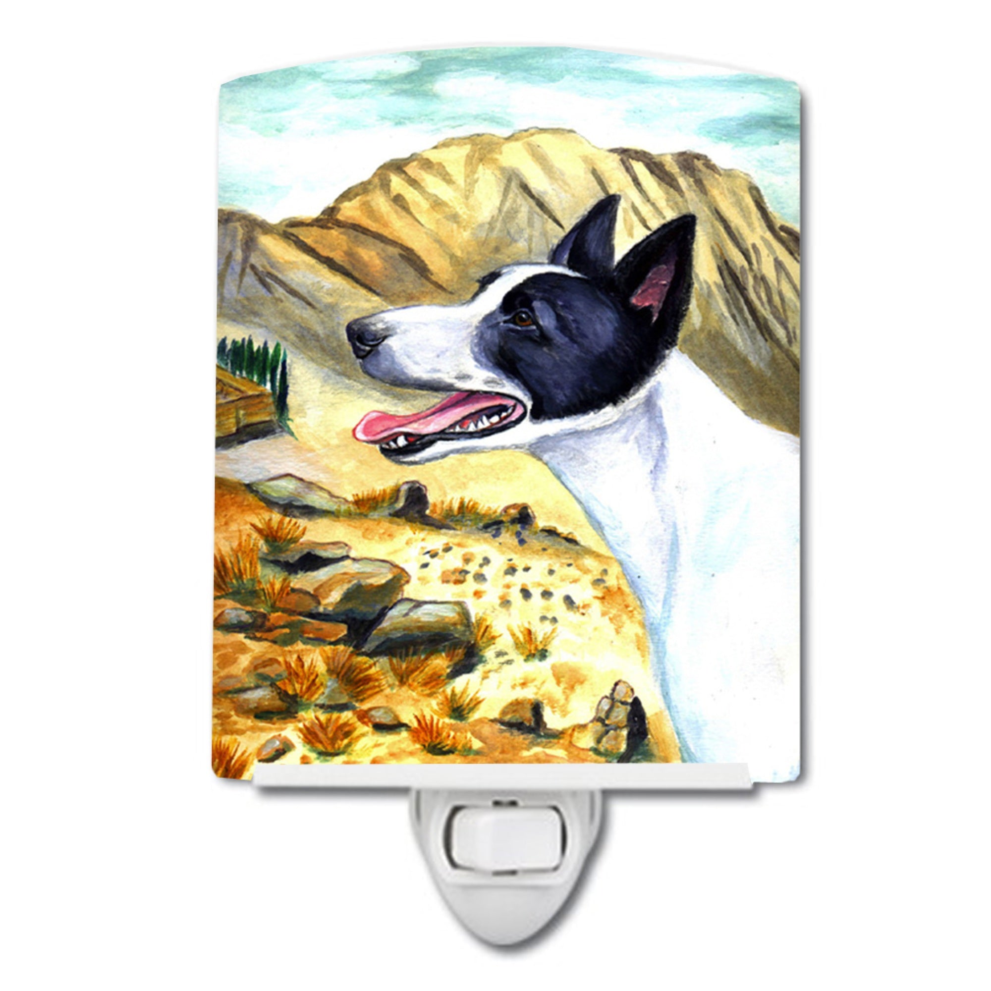  inchCarolines Treasures Canaan Dog Ceramic Night Light, 6x4, Multicolor inch