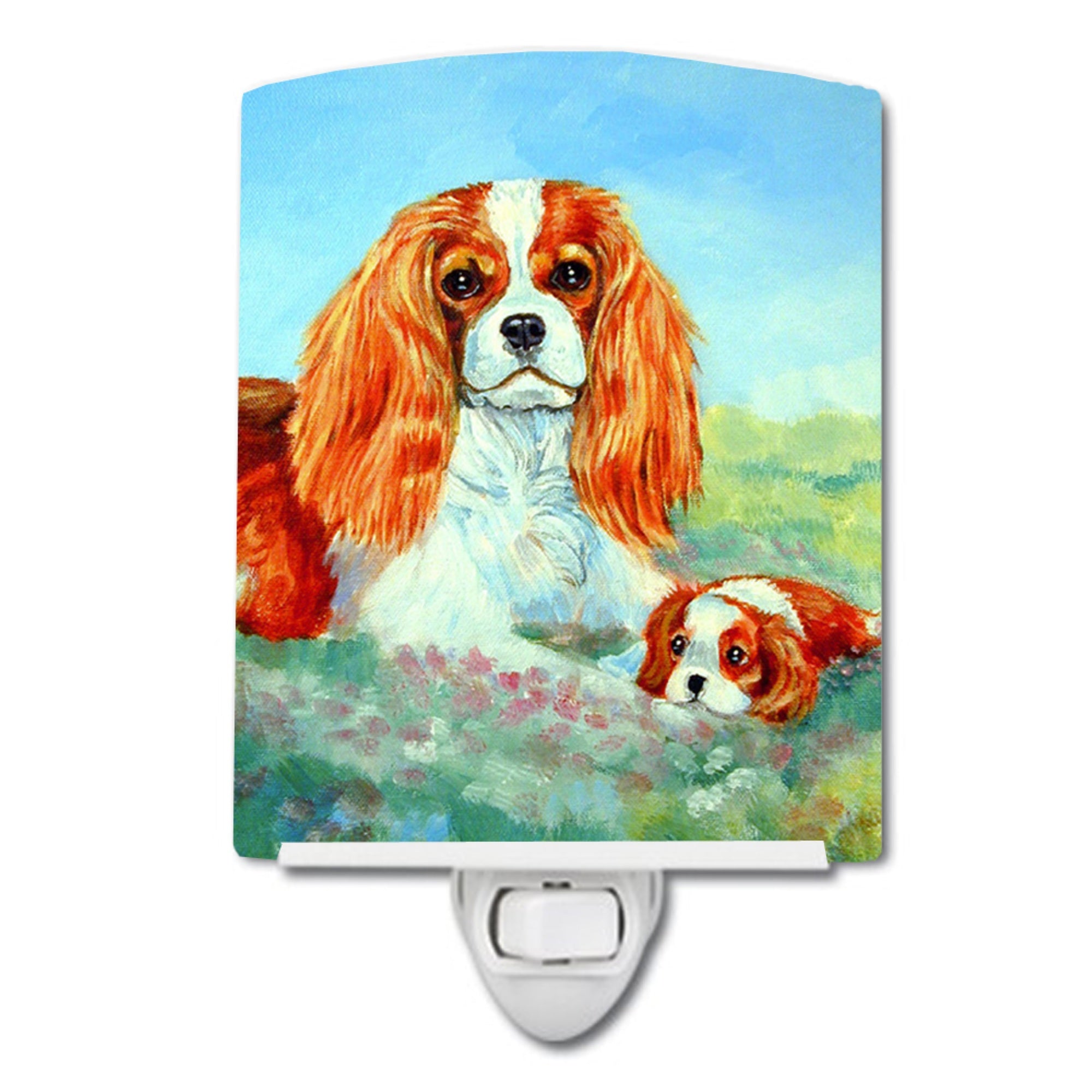  inchCarolines Treasures Cavalier Spaniel Mommas Love Ceramic Night Light, 6x4, Multicolor inch