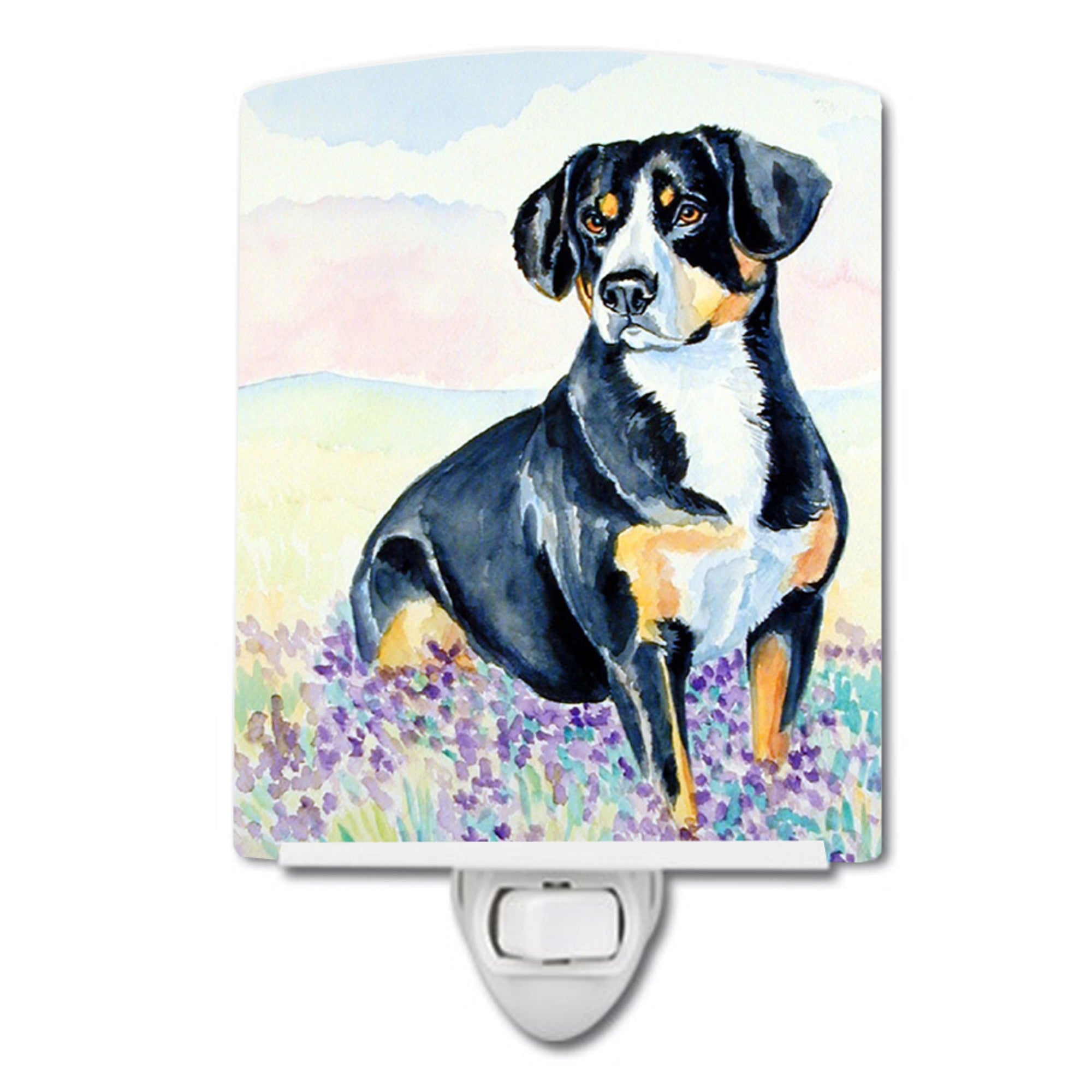  inchCarolines Treasures Entlebucher Mountain Dog Ceramic Night Light, 6x4, Multicolor inch