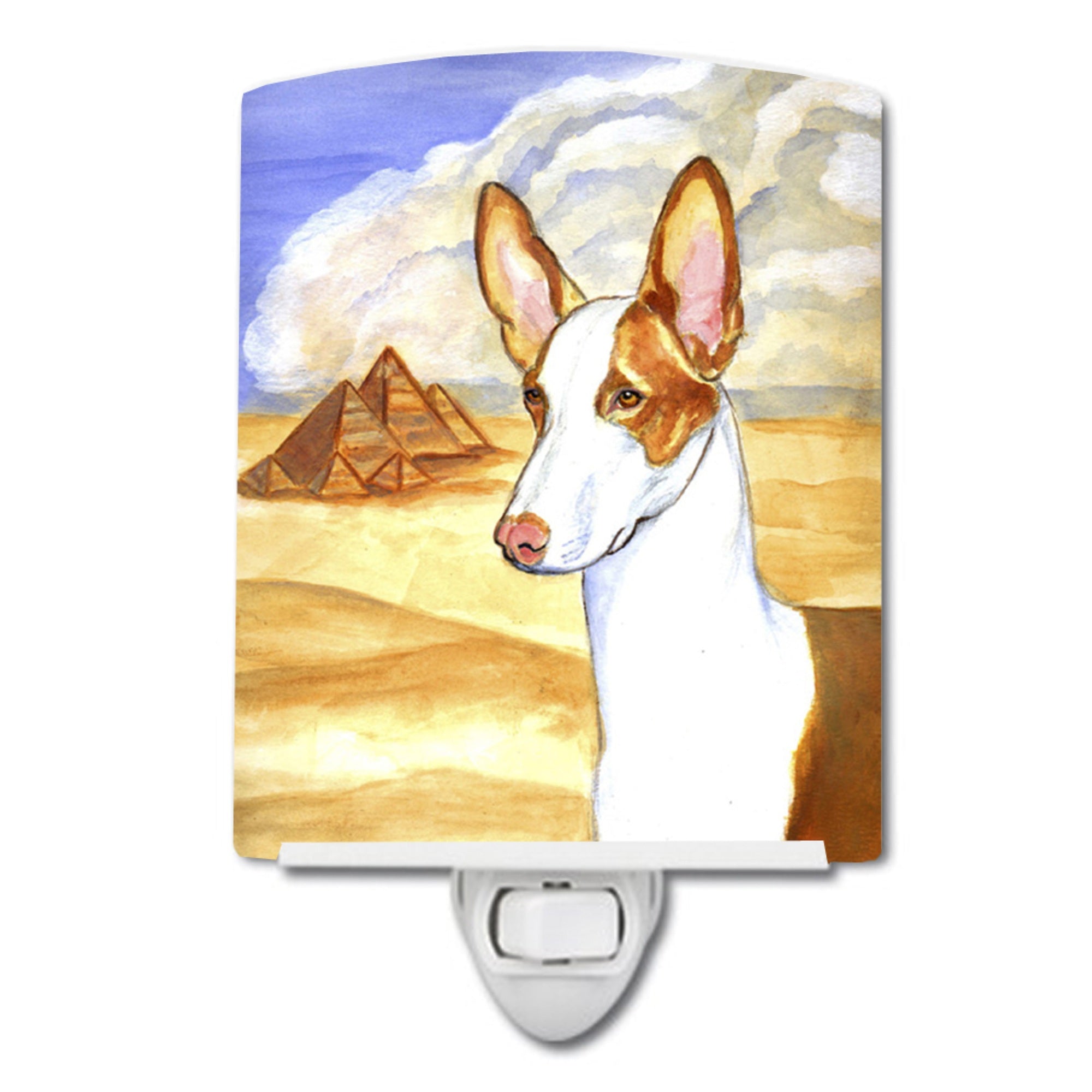 inchCarolines Treasures Ibizan Hound Ceramic Night Light, 6x4, Multicolor inch