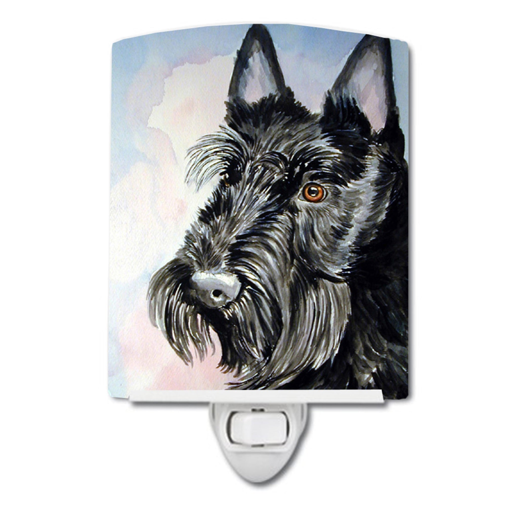  inchCarolines Treasures Scottish Terrier Ceramic Night Light, 6x4, Multicolor inch