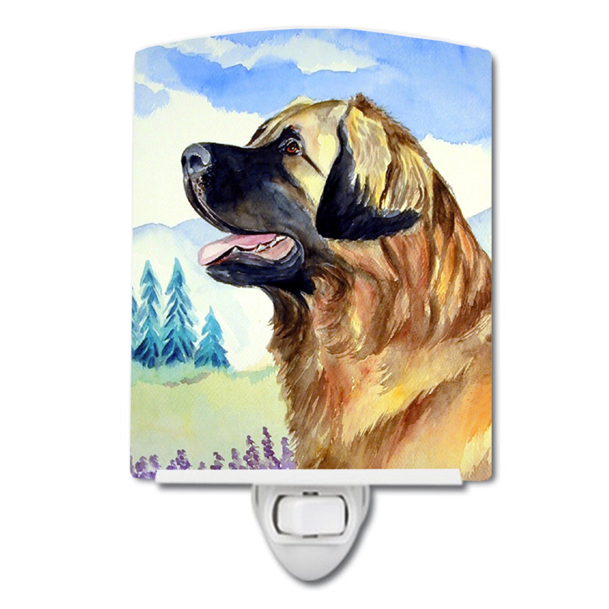  inchCarolines Treasures Leonberger Ceramic Night Light, 6x4, Multicolor inch
