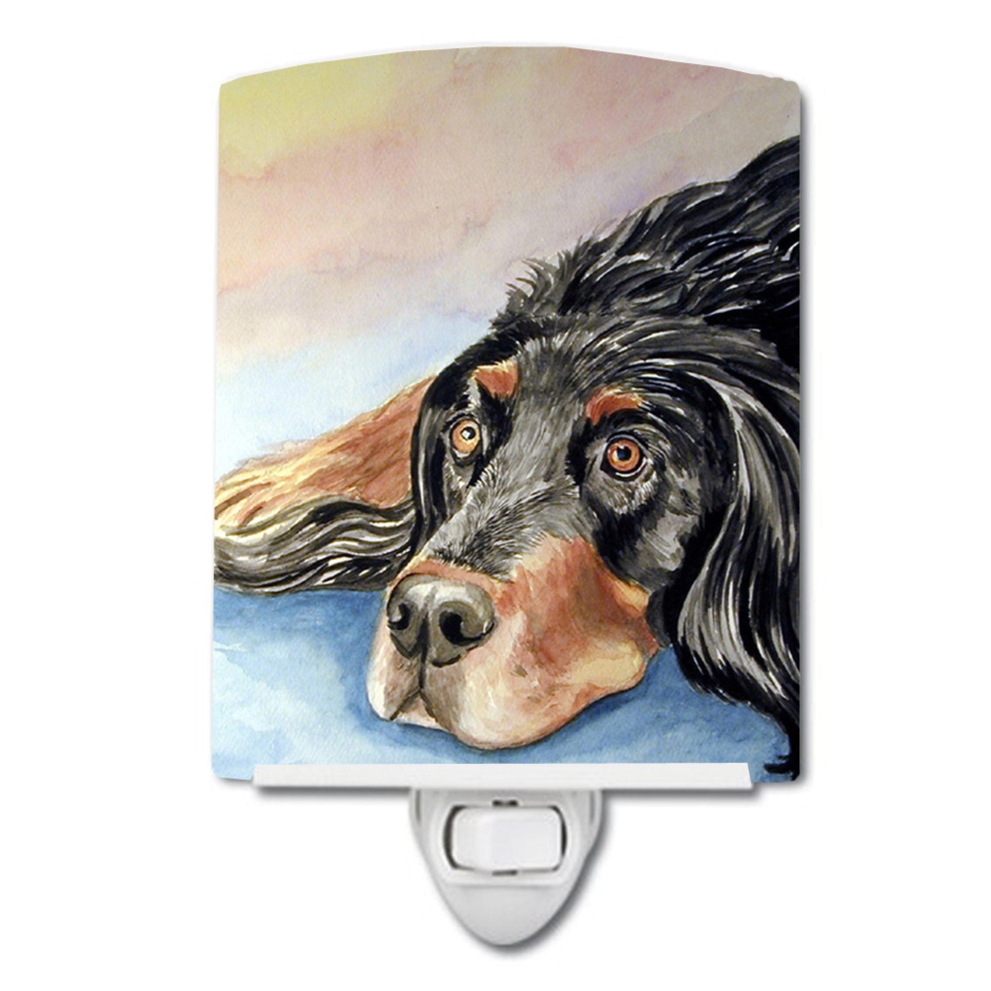  inchCarolines Treasures Gordon Setter Waiting on Mom Ceramic Night Light, 6x4, Multicolor inch