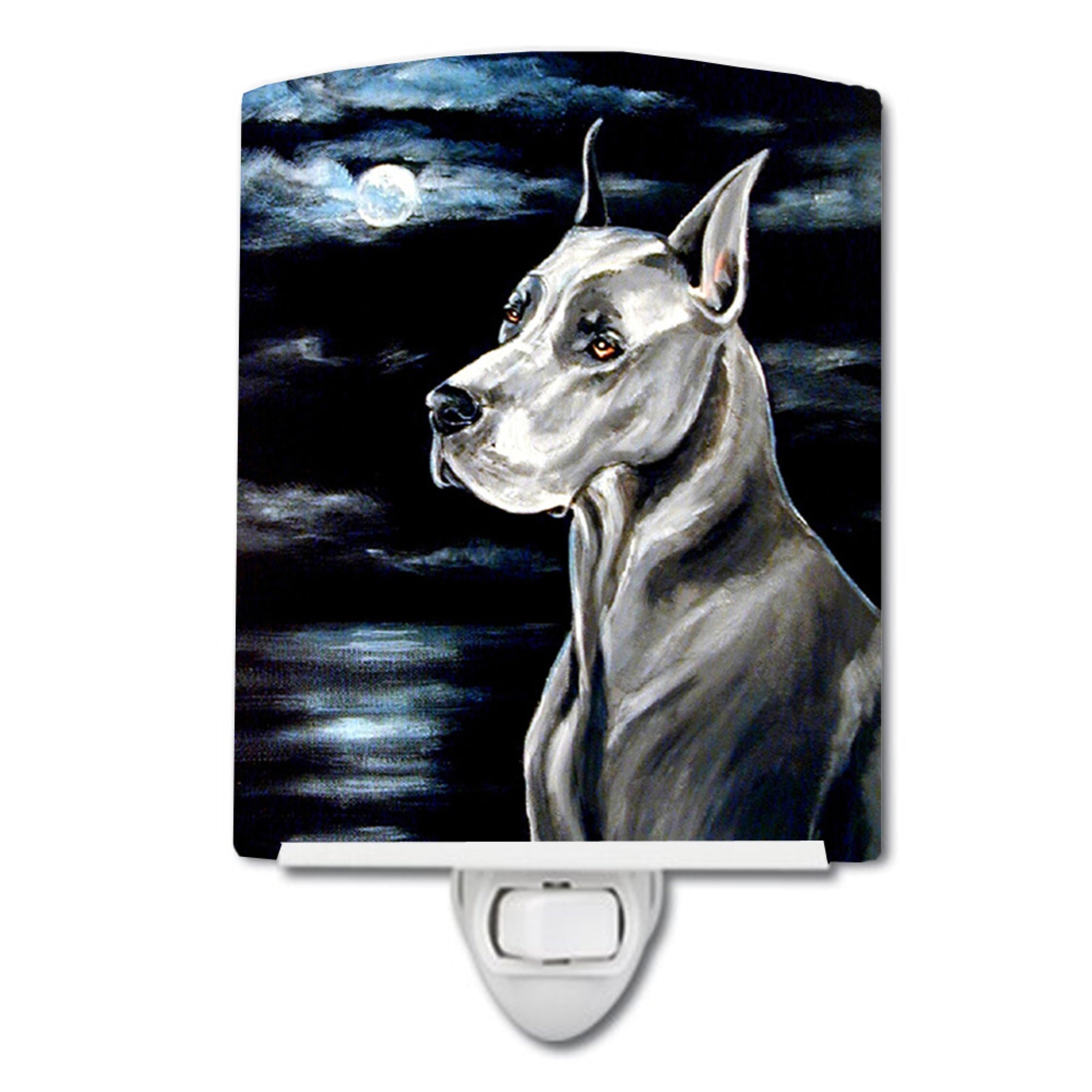  inchCarolines Treasures Dane Moonlight Ceramic Night Light, 6x4, Multicolor inch