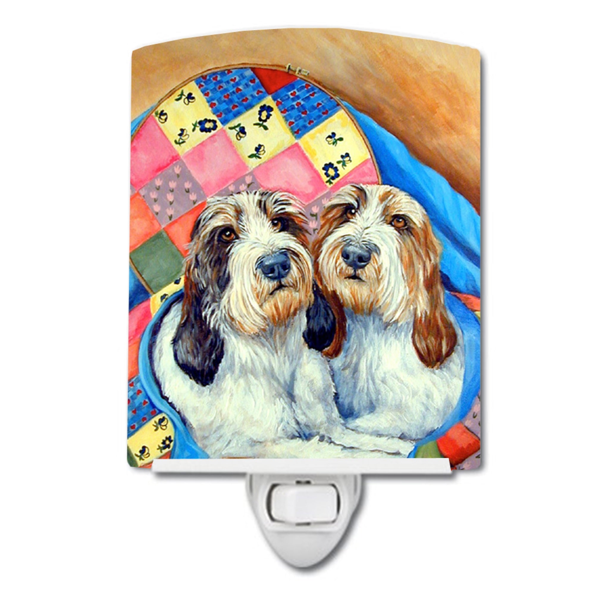  inchCarolines Treasures Petit Basset Griffon Vendeen Ceramic Night Light, 6x4, Multicolor inch