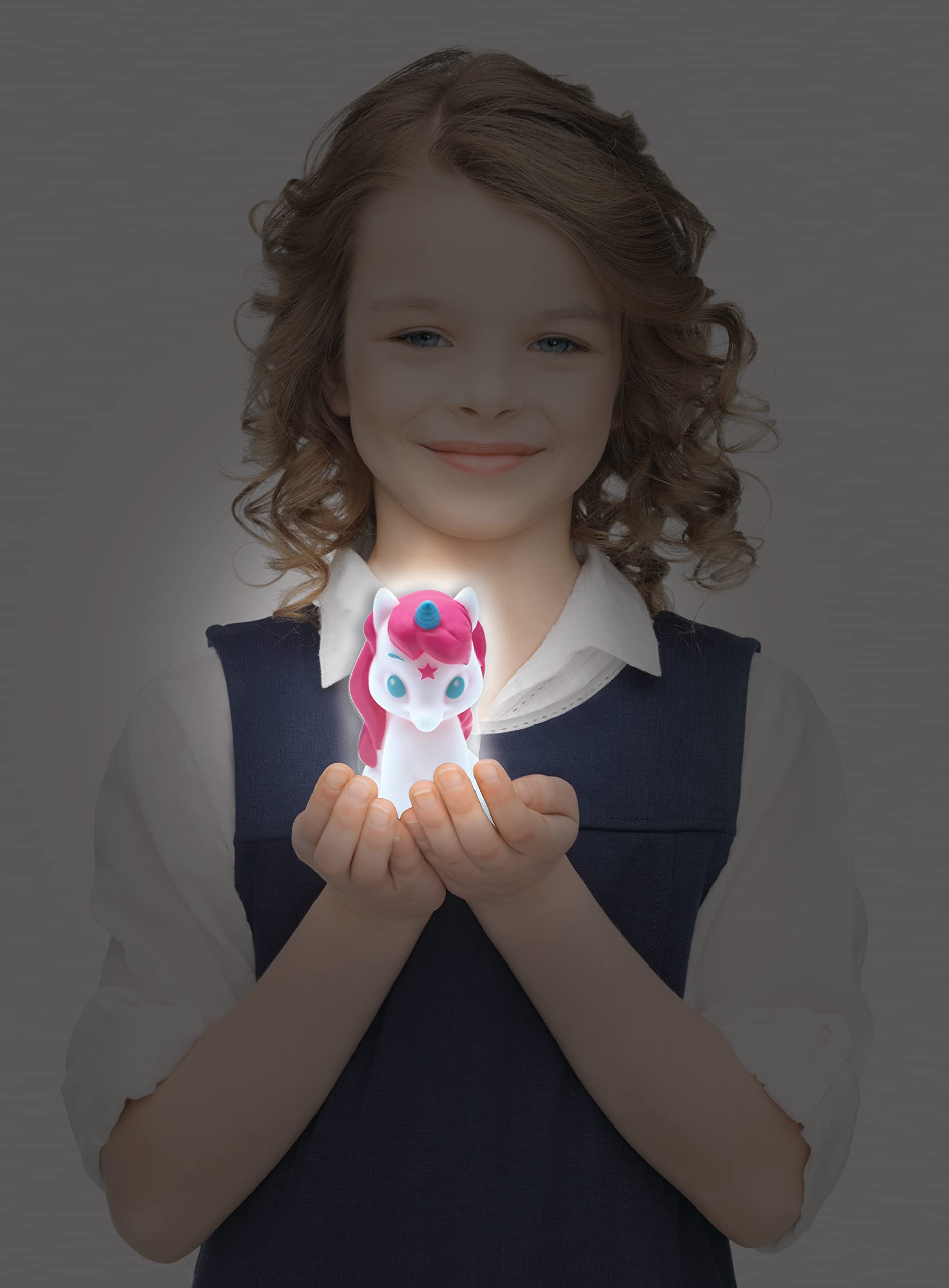 Lexibook - Color Nightlight for Childrens Room, Colour Change, Smooth Light, Battery Included, White, NLJ01UNI