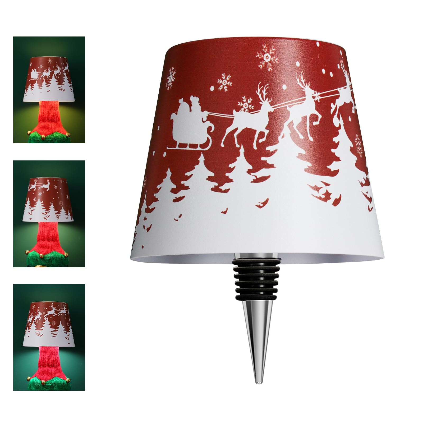 Mebaraul Wireless LED Table Lamp, Rechargeable, Stepless Dimming, Metal, Elk Color, Model FT1