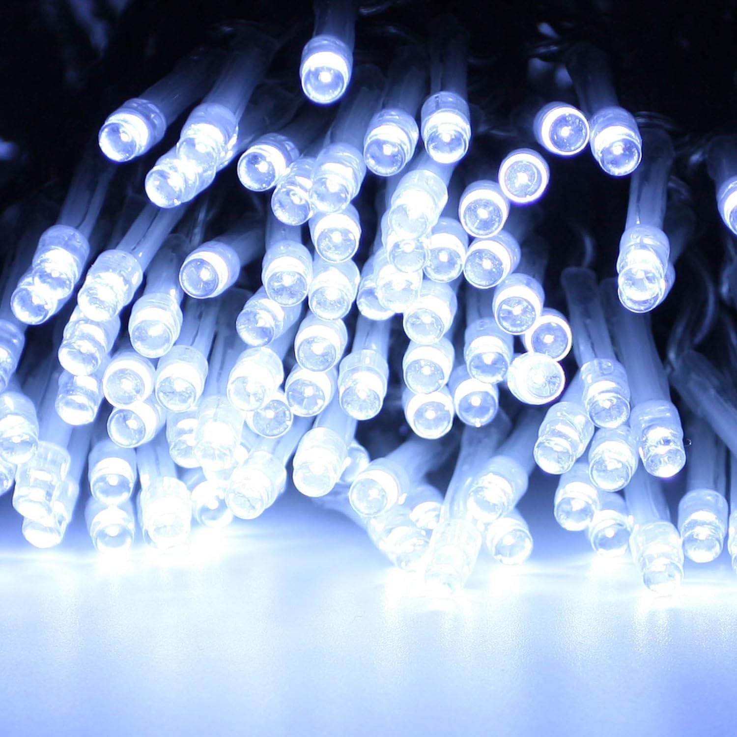 Extra-Long 33Ft String Lights Outdoor/Indoor, 100 Led Upgraded Super Bright Christmas Lights, Waterproof 8 Modes Plug In Fairy Lights For Bedroom Party Wedding Garden Holiday Decoration (Cool White)